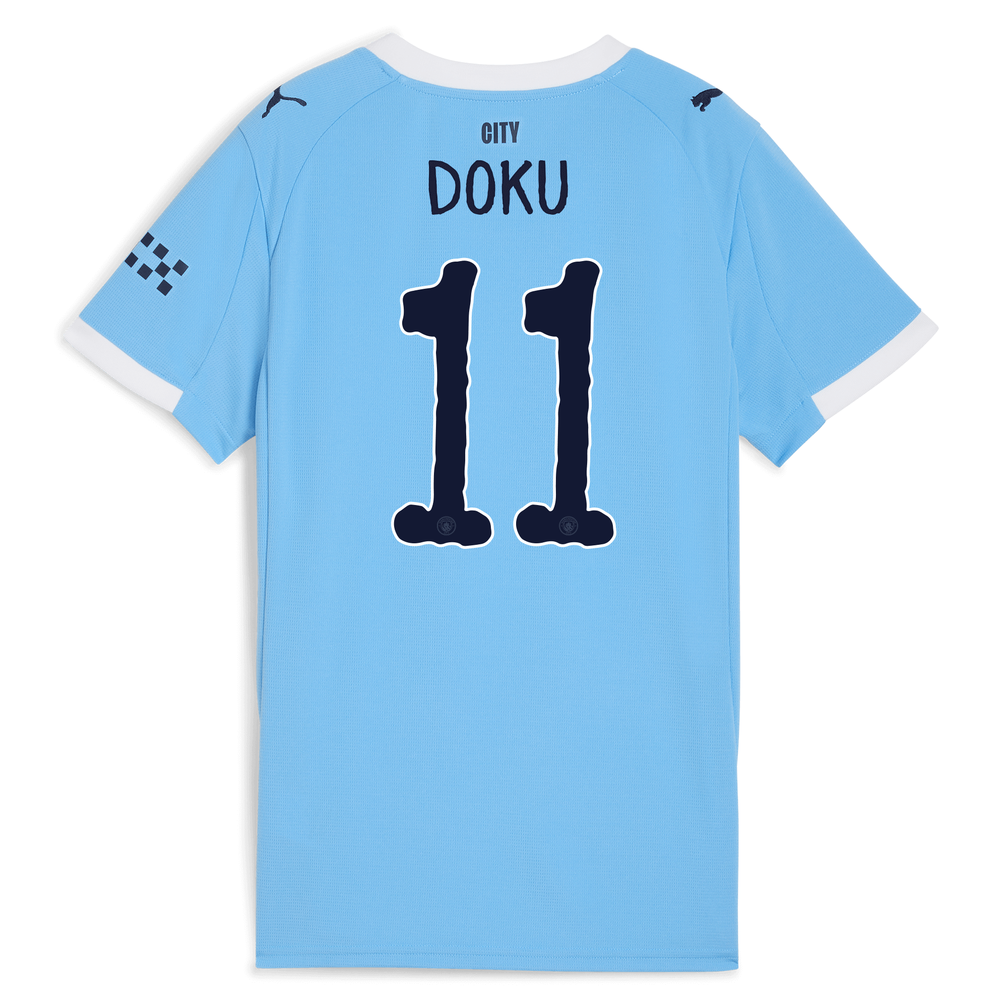 Manchester City womens manchester city kidsuper home jersey 202526 with doku 11 printing Collection - ManchesterCitystore.com