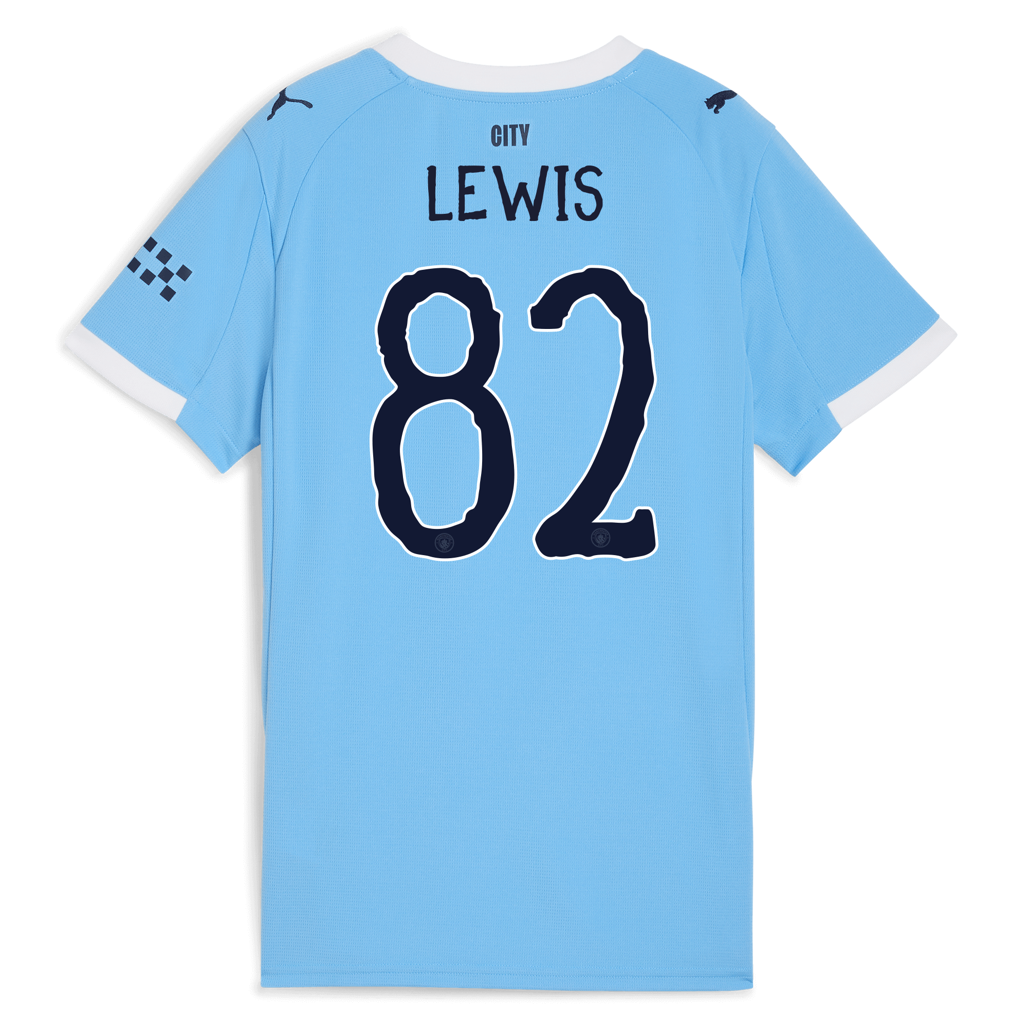 Manchester City womens manchester city kidsuper home jersey 202526 with lewis 82 printing Collection - ManchesterCitystore.com