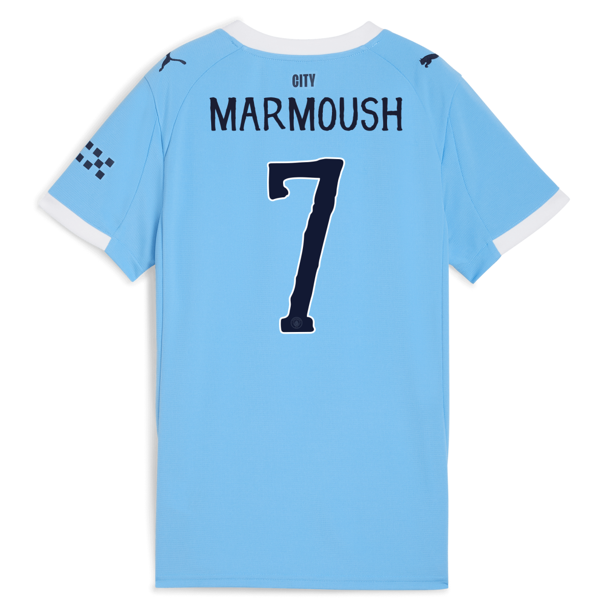 Manchester City womens manchester city kidsuper home jersey 202526 with marmoush 7 printing Collection - ManchesterCitystore.com