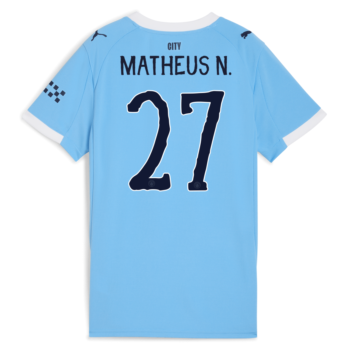 Manchester City womens manchester city kidsuper home jersey 202526 with matheus n. 27 printing Collection - ManchesterCitystore.com