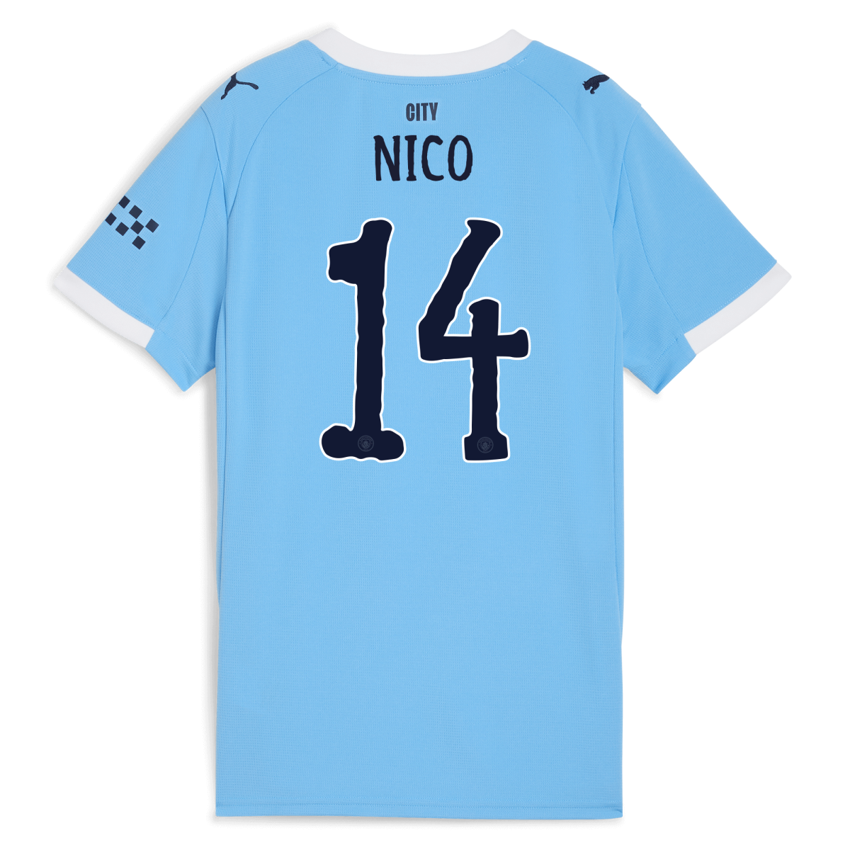 Manchester City womens manchester city kidsuper home jersey 202526 with nico 14 printing Collection - ManchesterCitystore.com