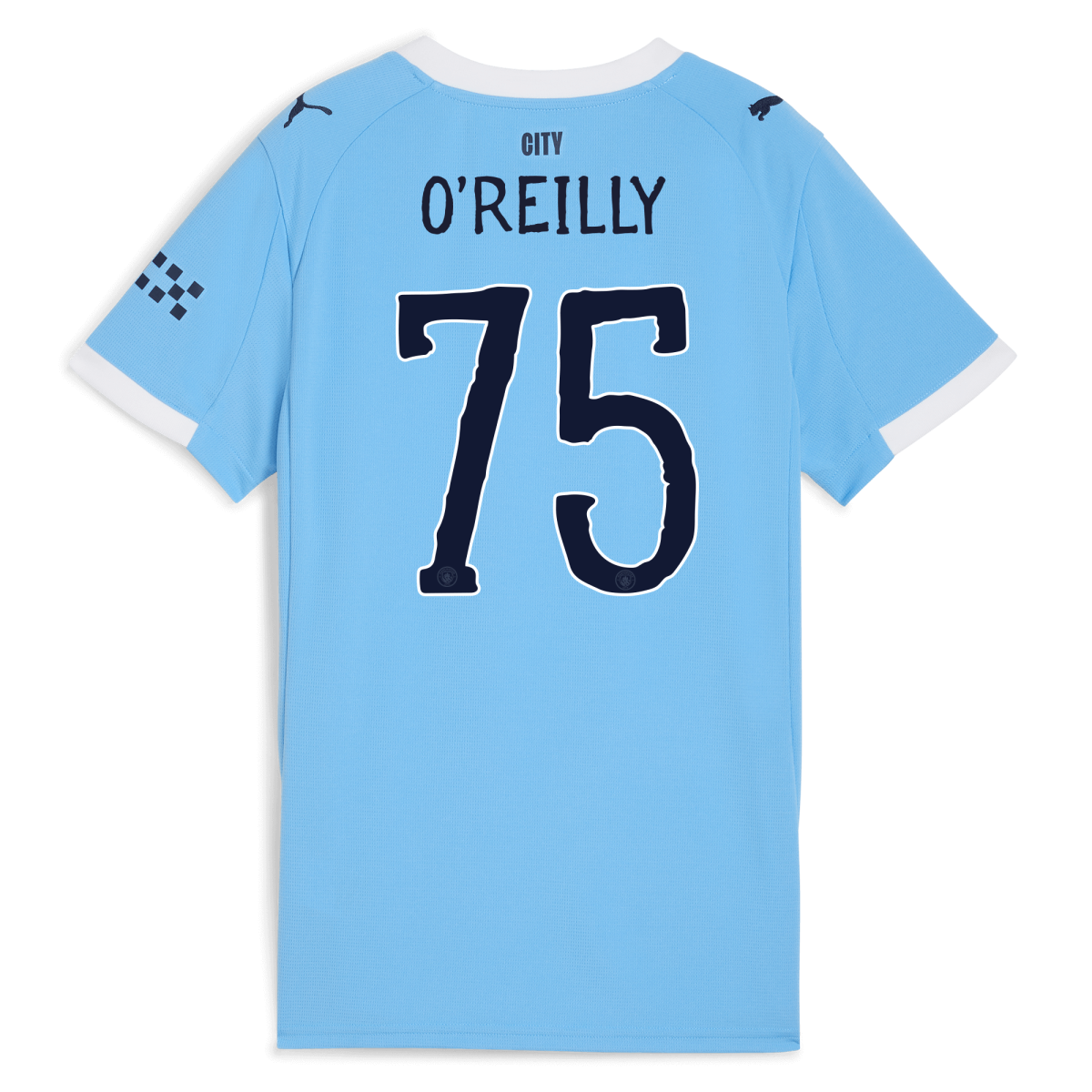 Manchester City womens manchester city kidsuper home jersey 202526 with oreilly 75 printing Collection - ManchesterCitystore.com