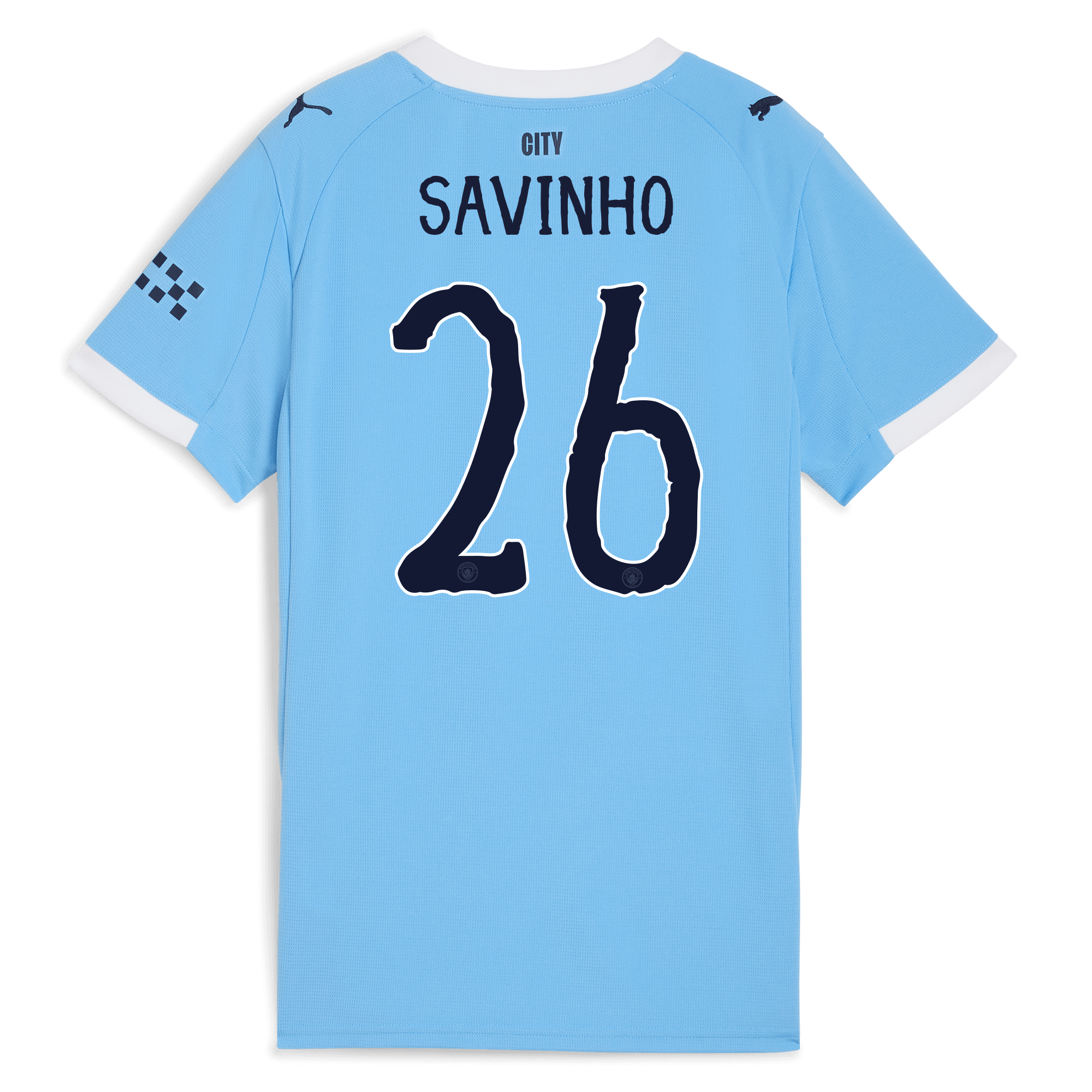 Manchester City womens manchester city kidsuper home jersey 202526 with savinho 26 printing Collection - ManchesterCitystore.com