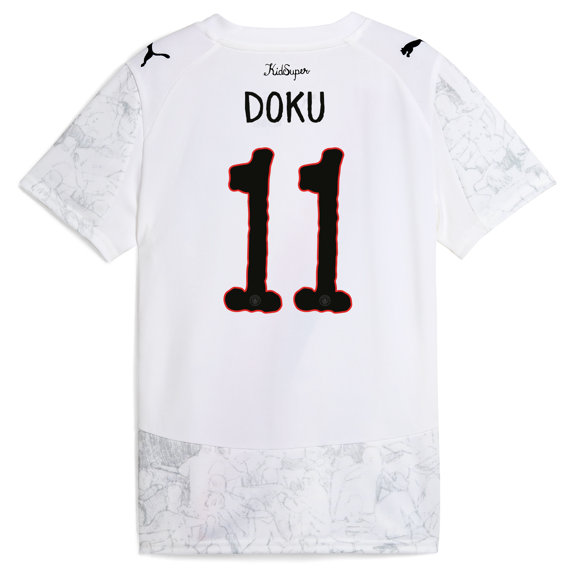 Manchester City womens manchester city kidsuper jersey 202526 with doku 11 printing Collection - ManchesterCitystore.com