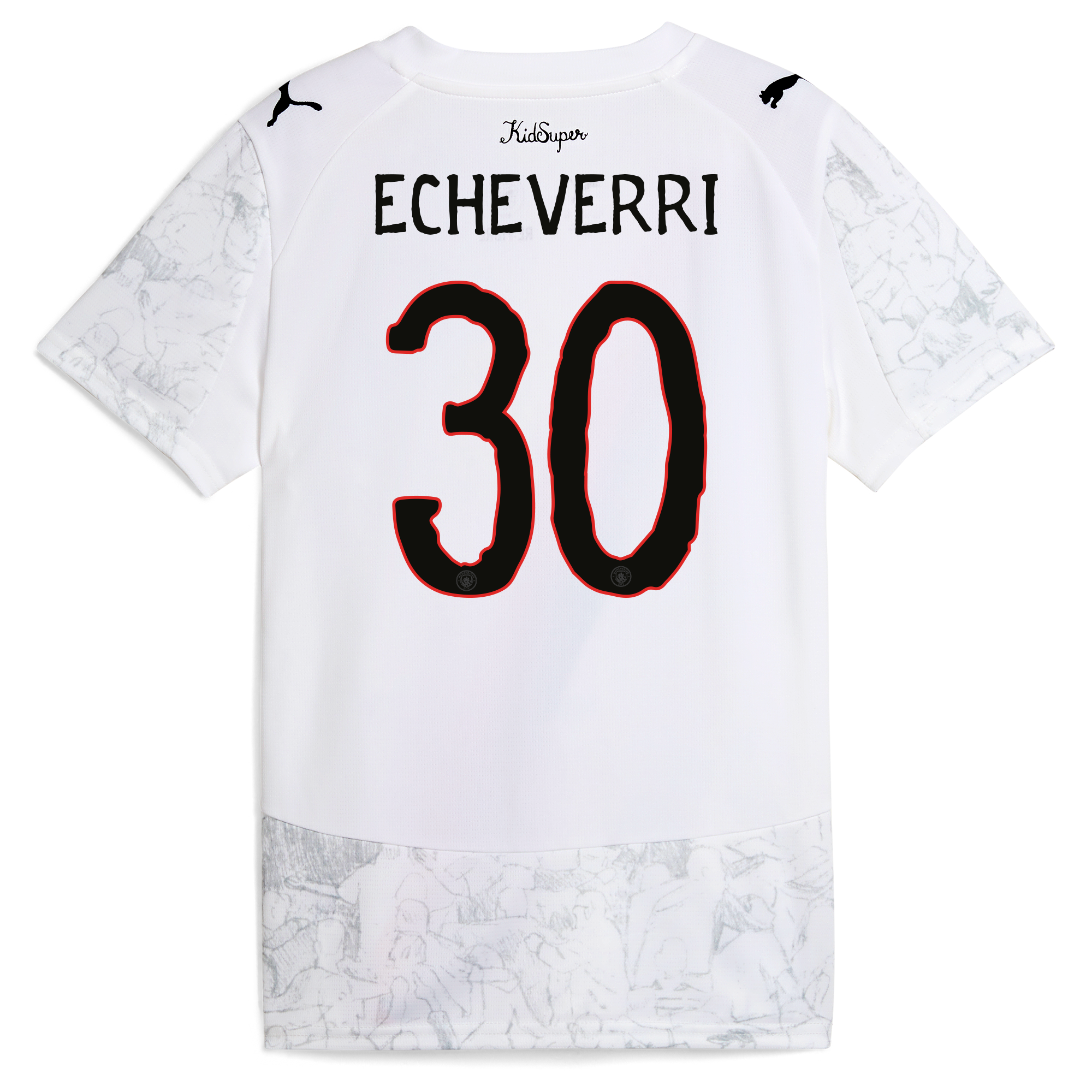 Manchester City womens manchester city kidsuper jersey 202526 with echeverri 30 printing Collection - ManchesterCitystore.com