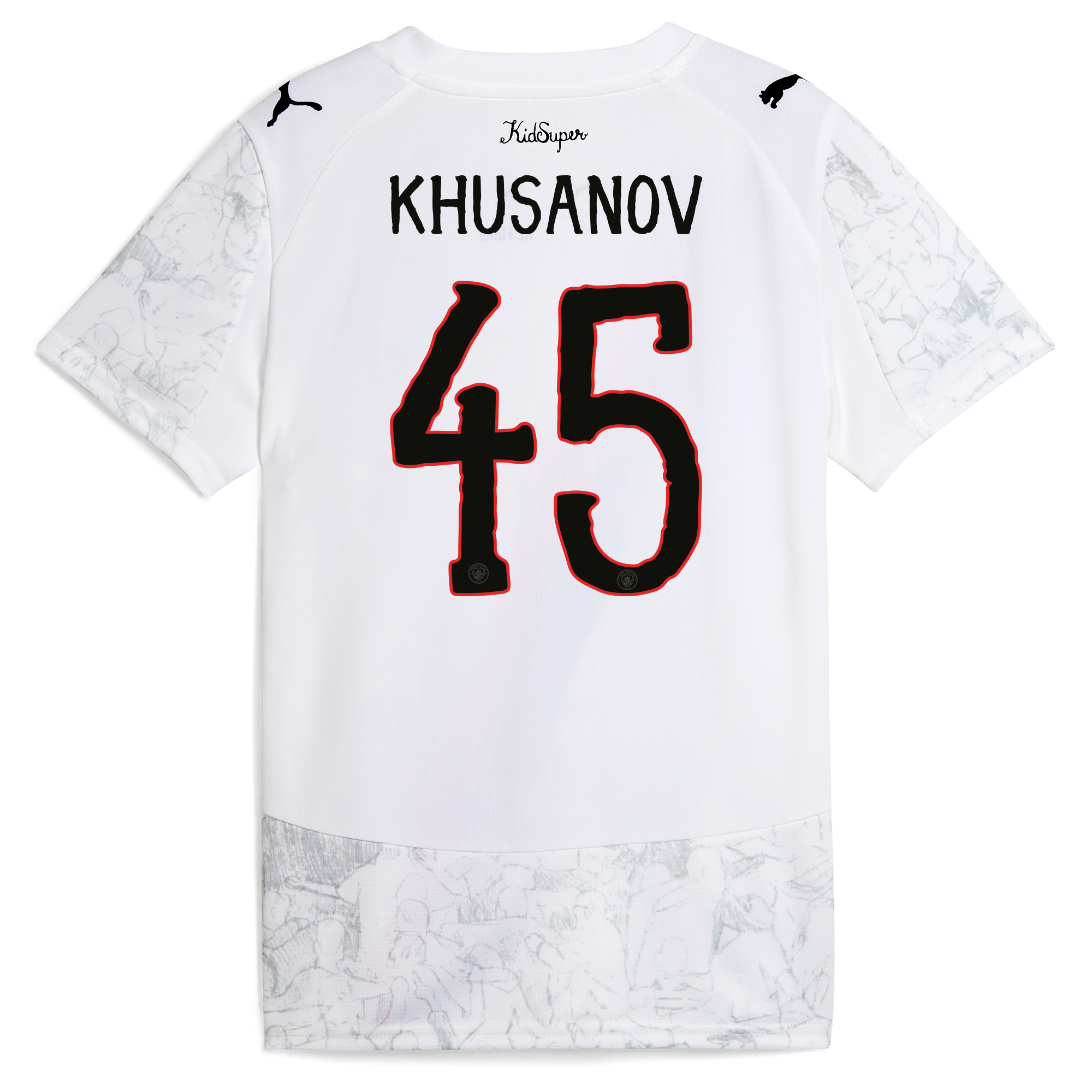 Manchester City womens manchester city kidsuper jersey 202526 with khusanov 45 printing Collection - ManchesterCitystore.com