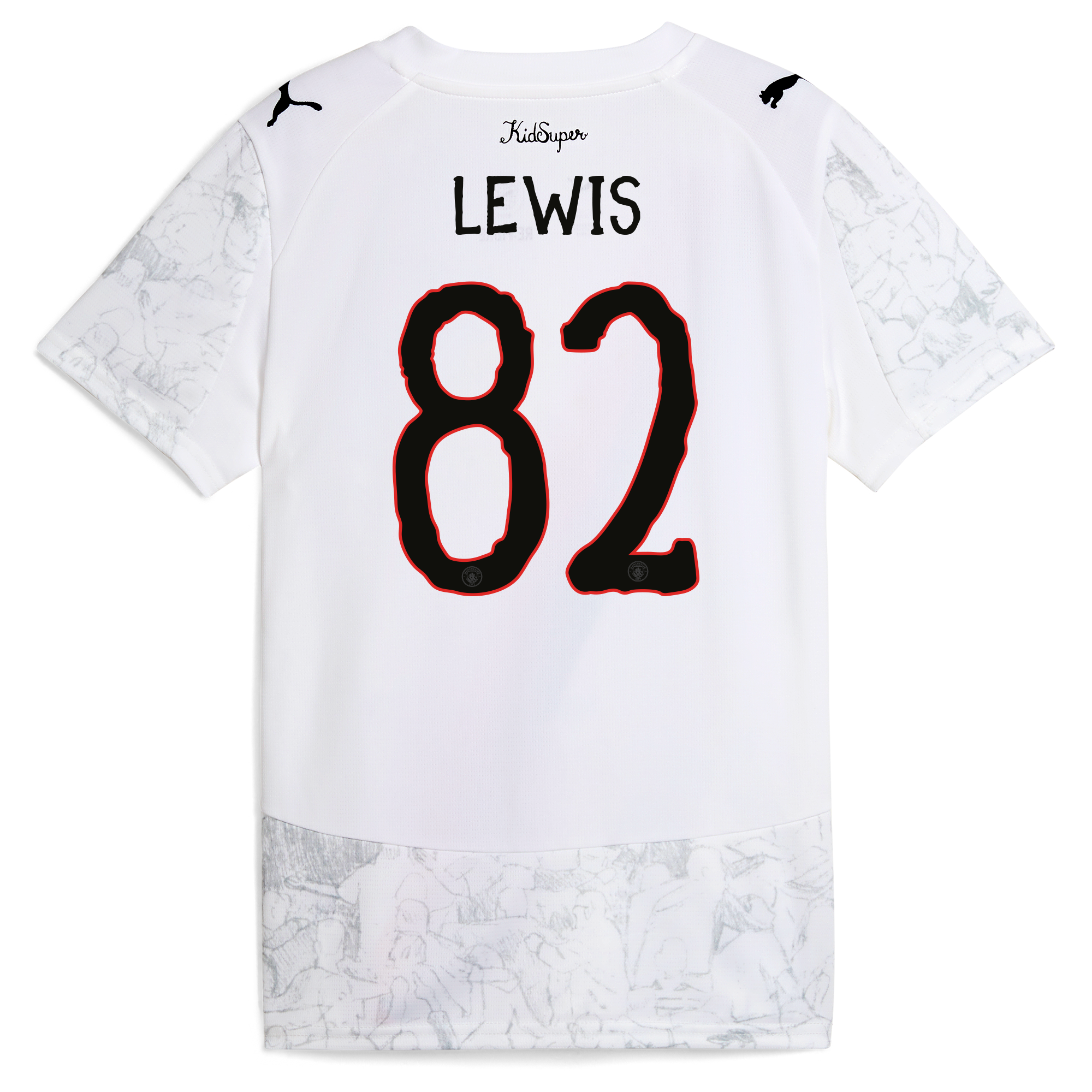 Manchester City womens manchester city kidsuper jersey 202526 with lewis 82 printing Collection - ManchesterCitystore.com