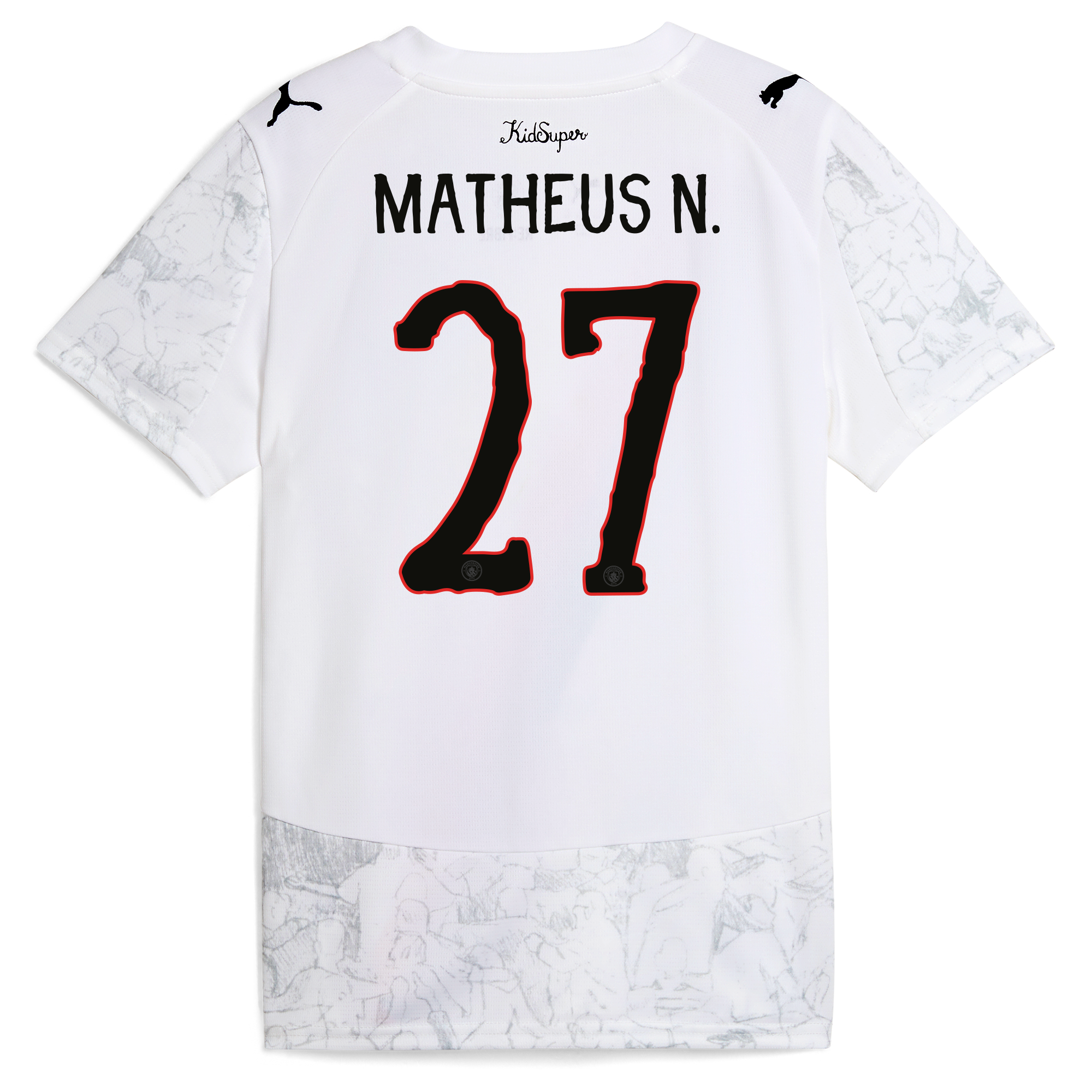 Manchester City womens manchester city kidsuper jersey 202526 with matheus n. 27 printing Collection - ManchesterCitystore.com