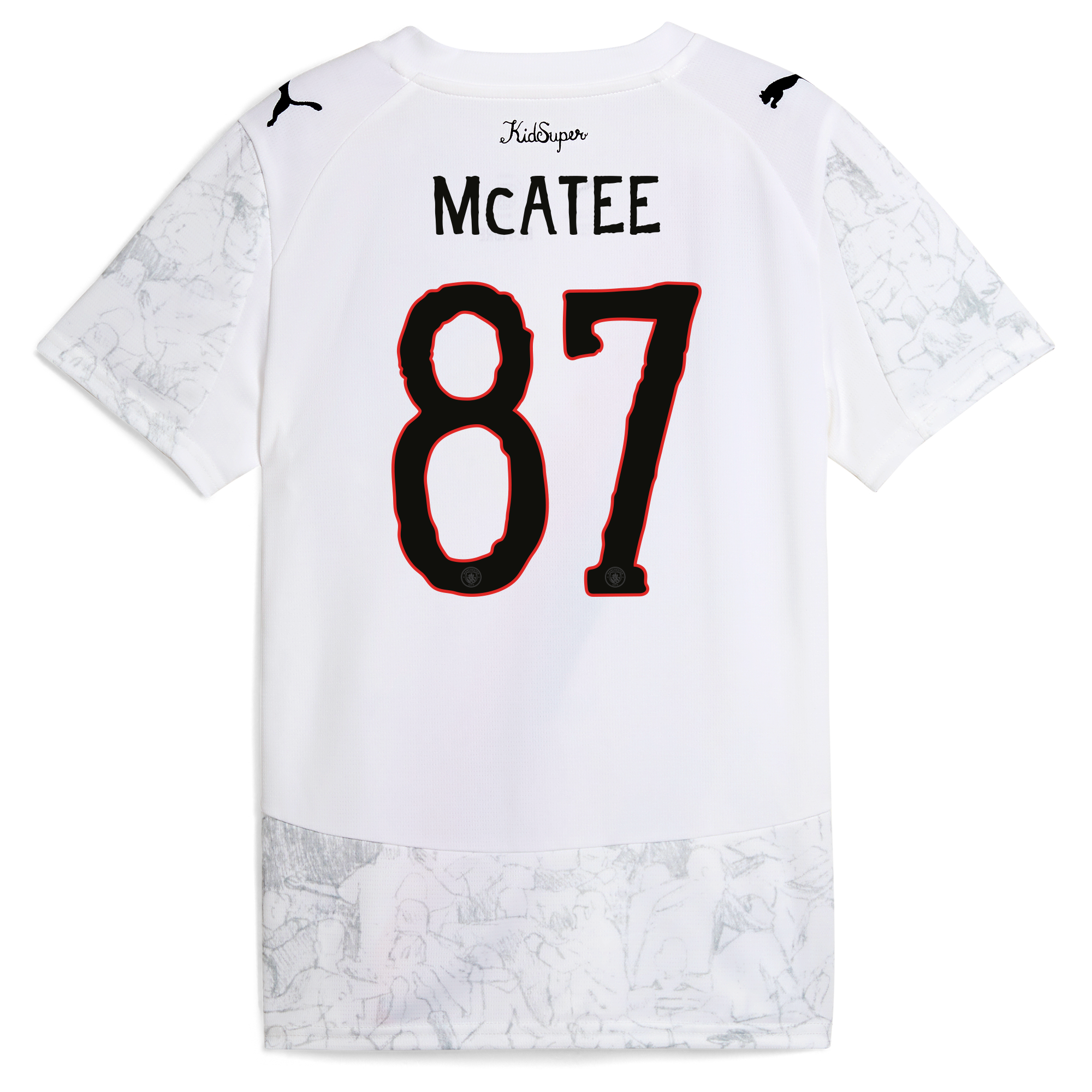 Manchester City womens manchester city kidsuper jersey 202526 with mcatee 87 printing Collection - ManchesterCitystore.com