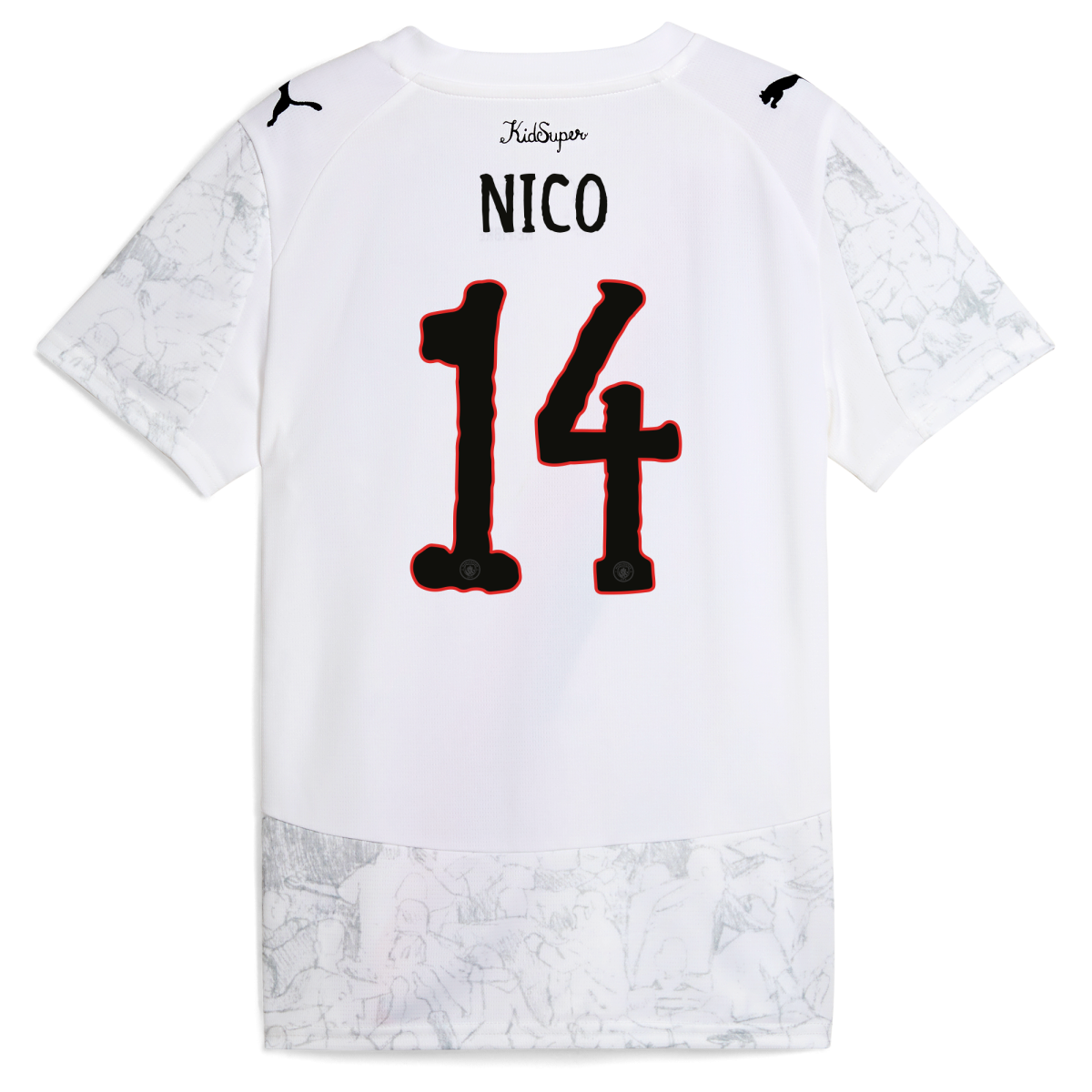 Manchester City womens manchester city kidsuper jersey 202526 with nico 14 printing Collection - ManchesterCitystore.com