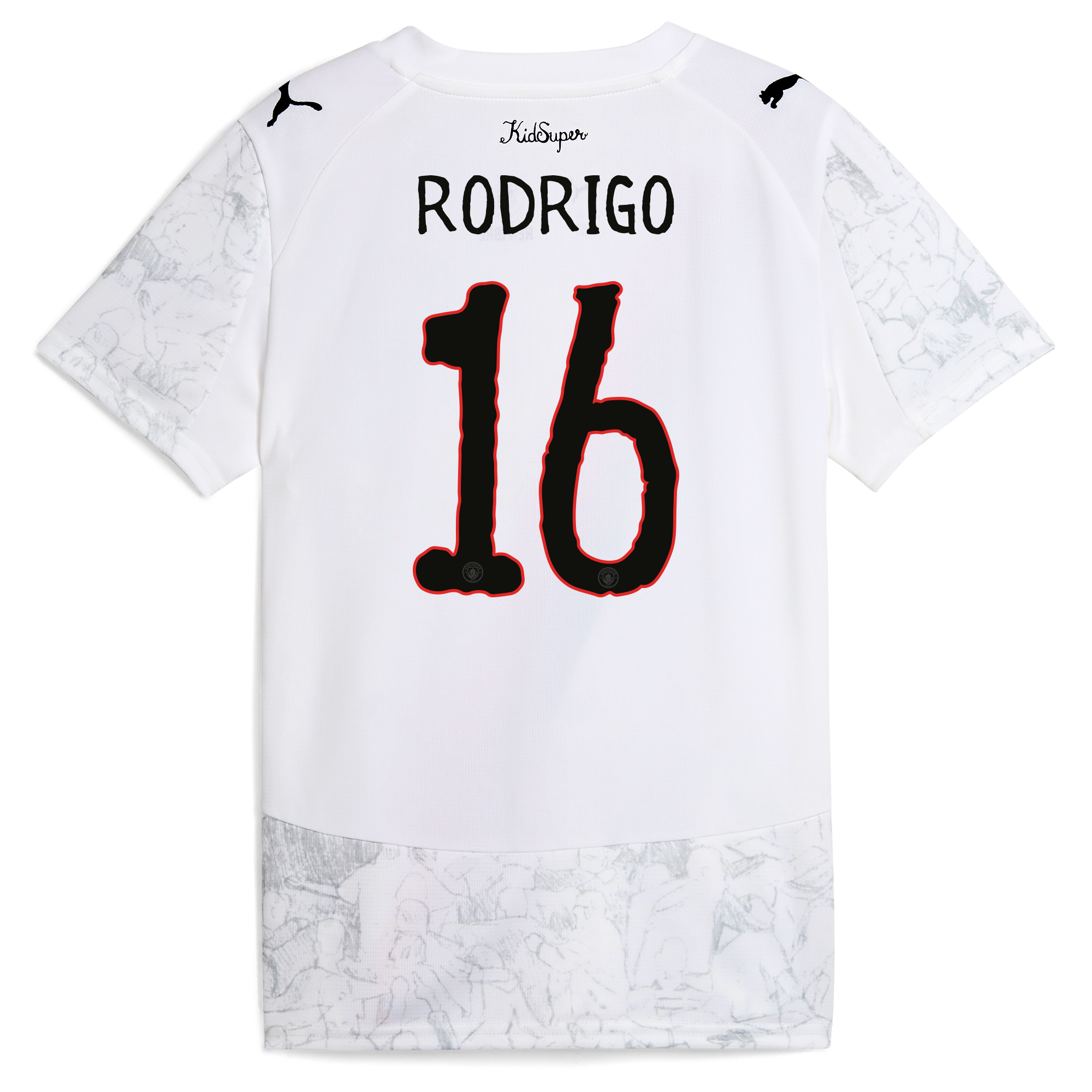 Manchester City womens manchester city kidsuper jersey 202526 with rodrigo 16 printing Collection - ManchesterCitystore.com