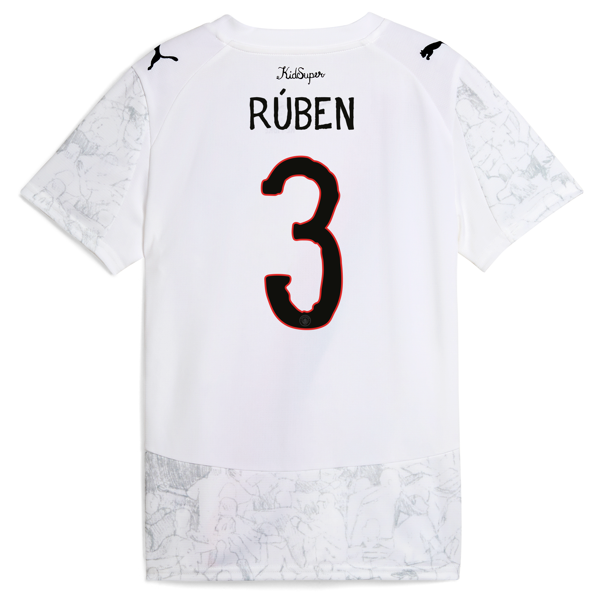 Manchester City womens manchester city kidsuper jersey 202526 with ruben 3 printing Collection - ManchesterCitystore.com