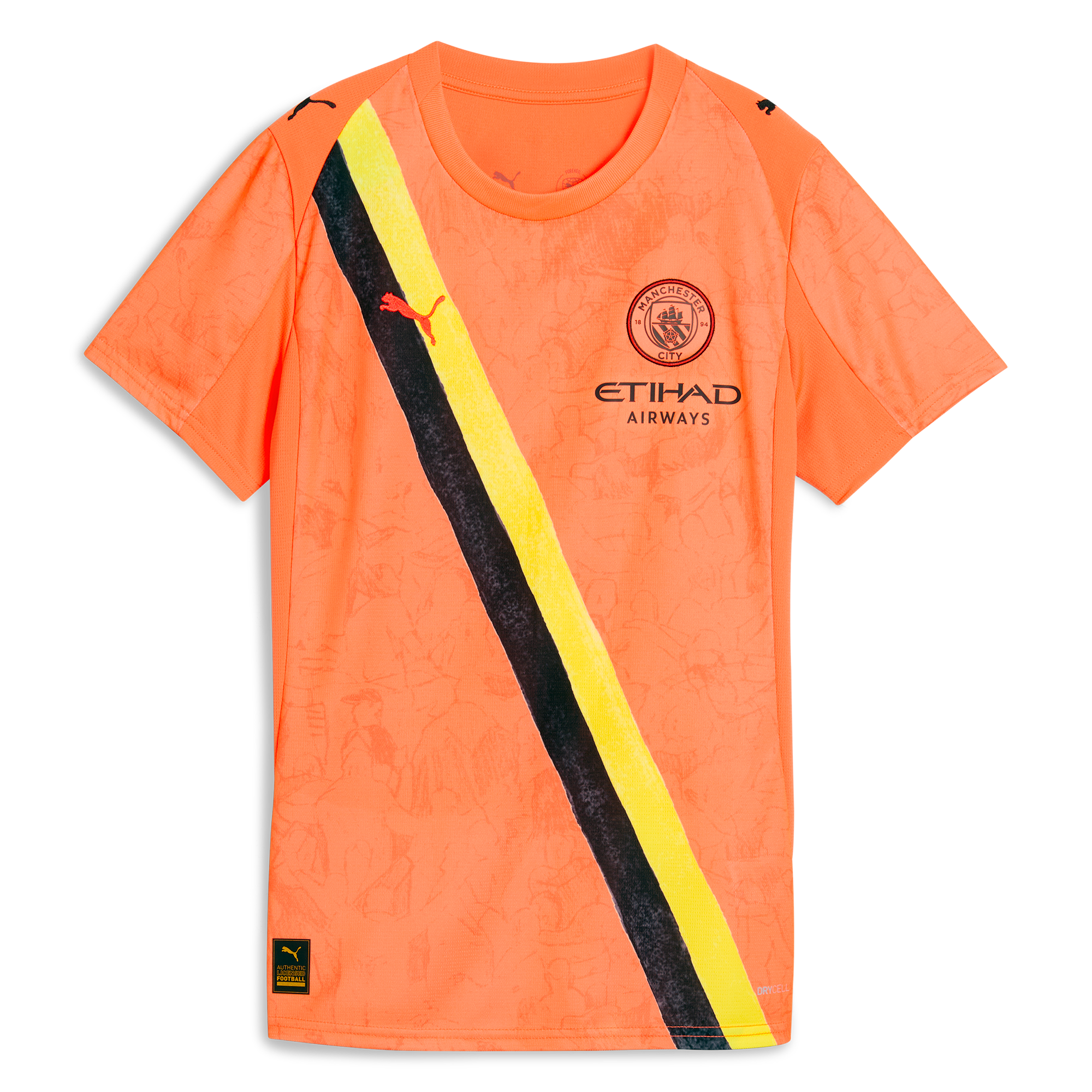 Manchester City womens manchester city kidsuper jersey orange 202526 Collection - ManchesterCitystore.com