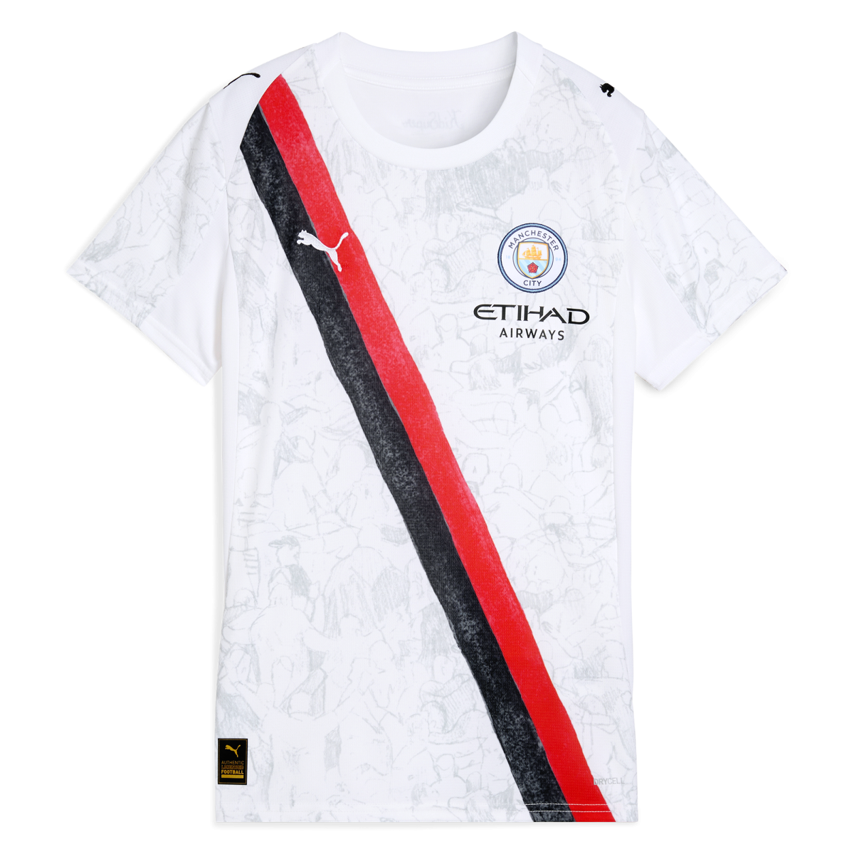 Manchester City womens manchester city kidsuper jersey white 202526 Collection - ManchesterCitystore.com
