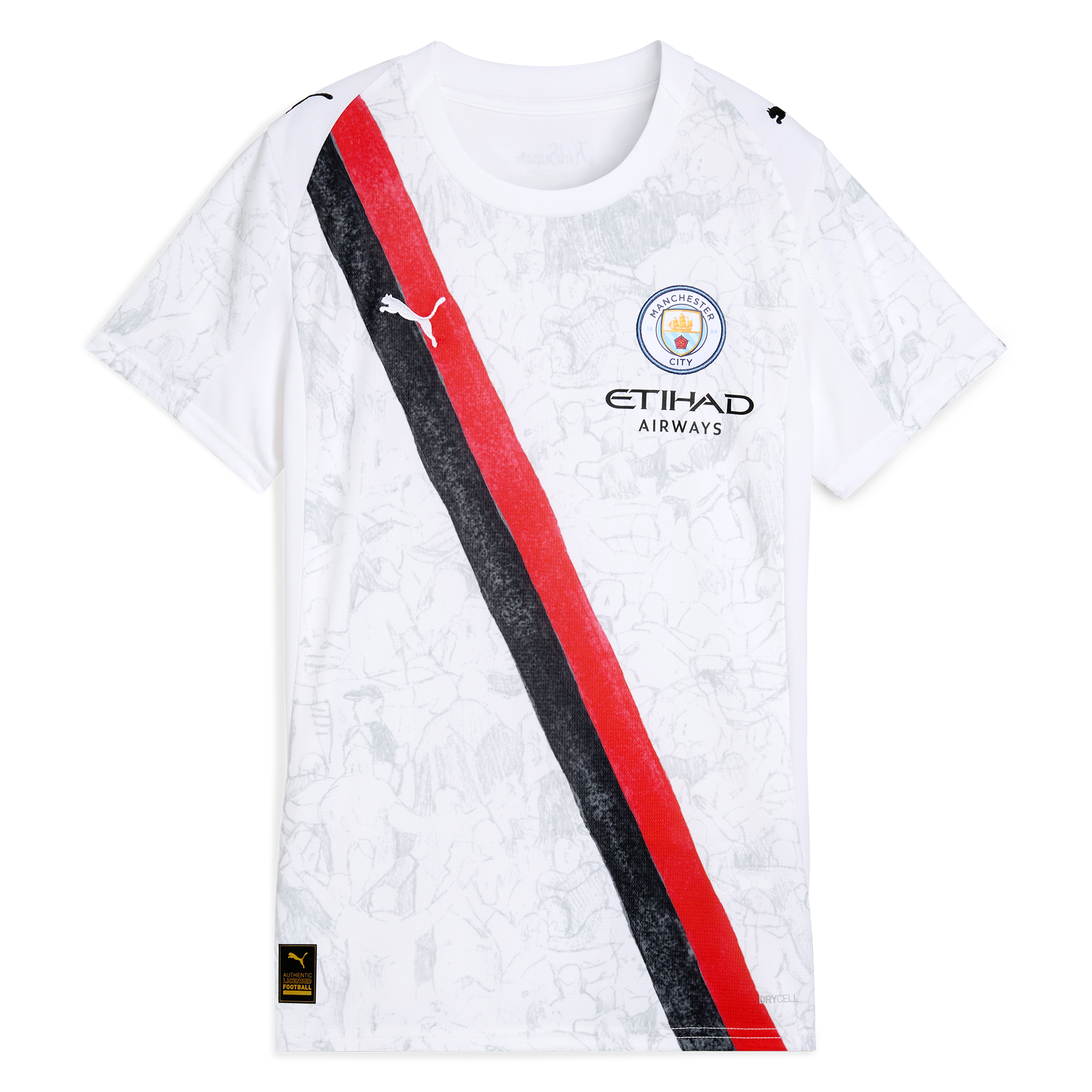 Manchester City womens manchester city kidsuper jersey white 202526 Collection - ManchesterCitystore.com
