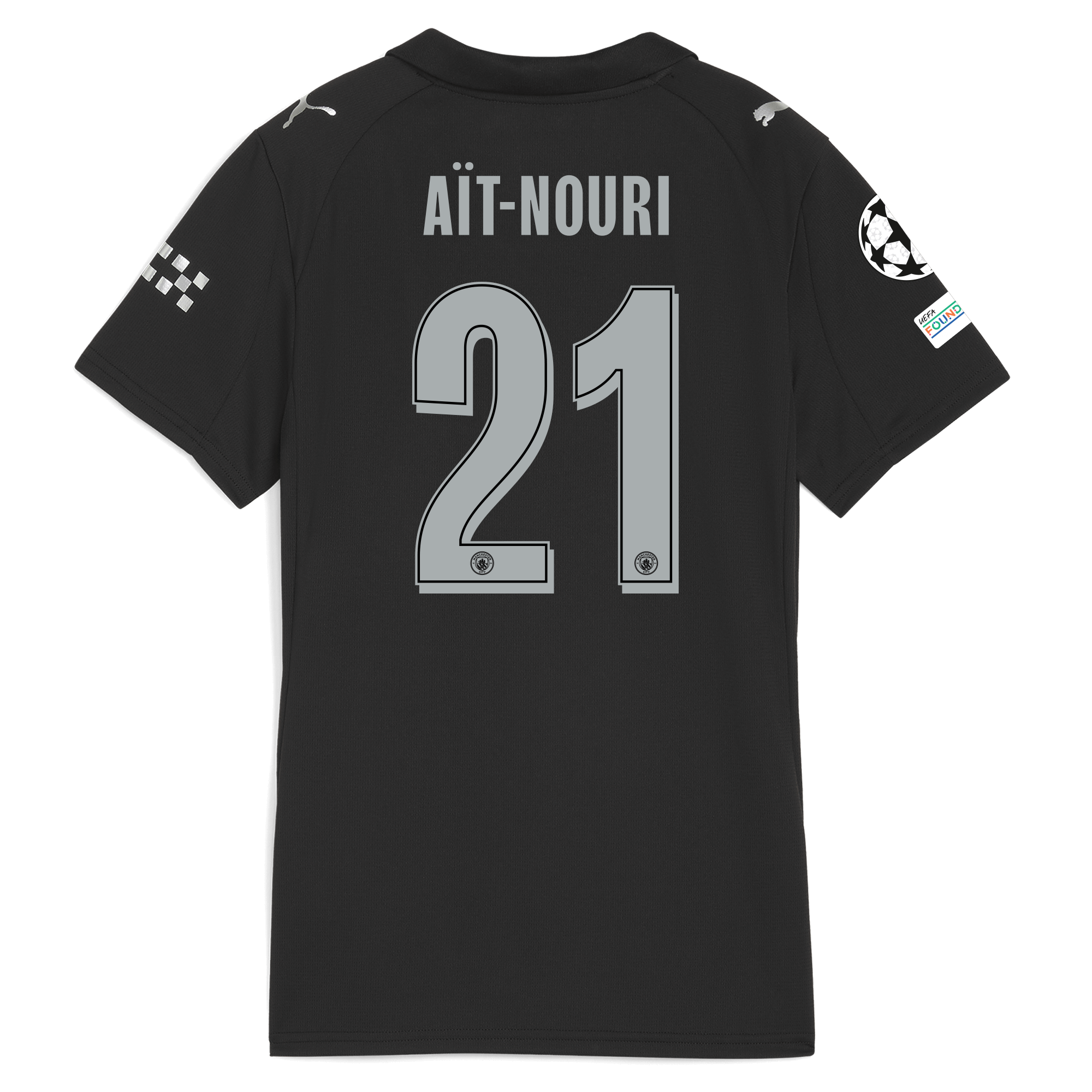 Manchester City womens manchester city man city champions league away jersey 202526 with ait-nouri 21 printing Collection - ManchesterCitystore.com