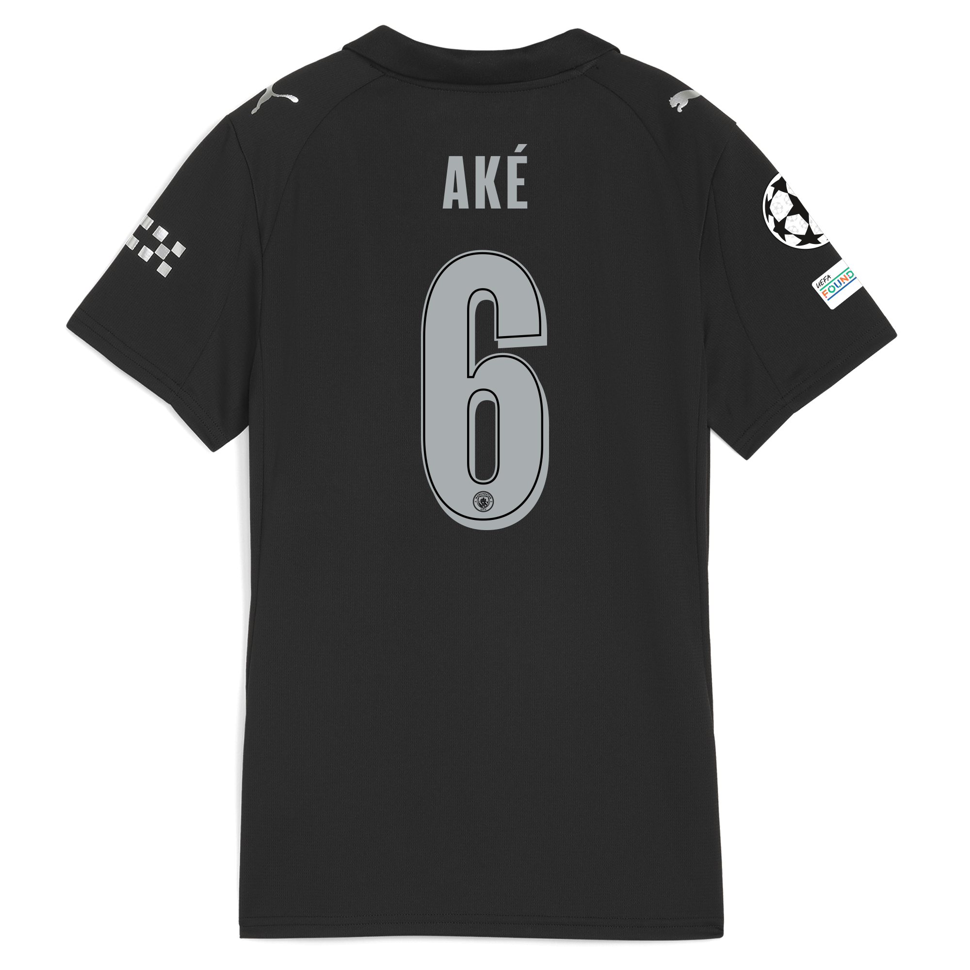 Manchester City womens manchester city man city champions league away jersey 202526 with ake 6 printing Collection - ManchesterCitystore.com