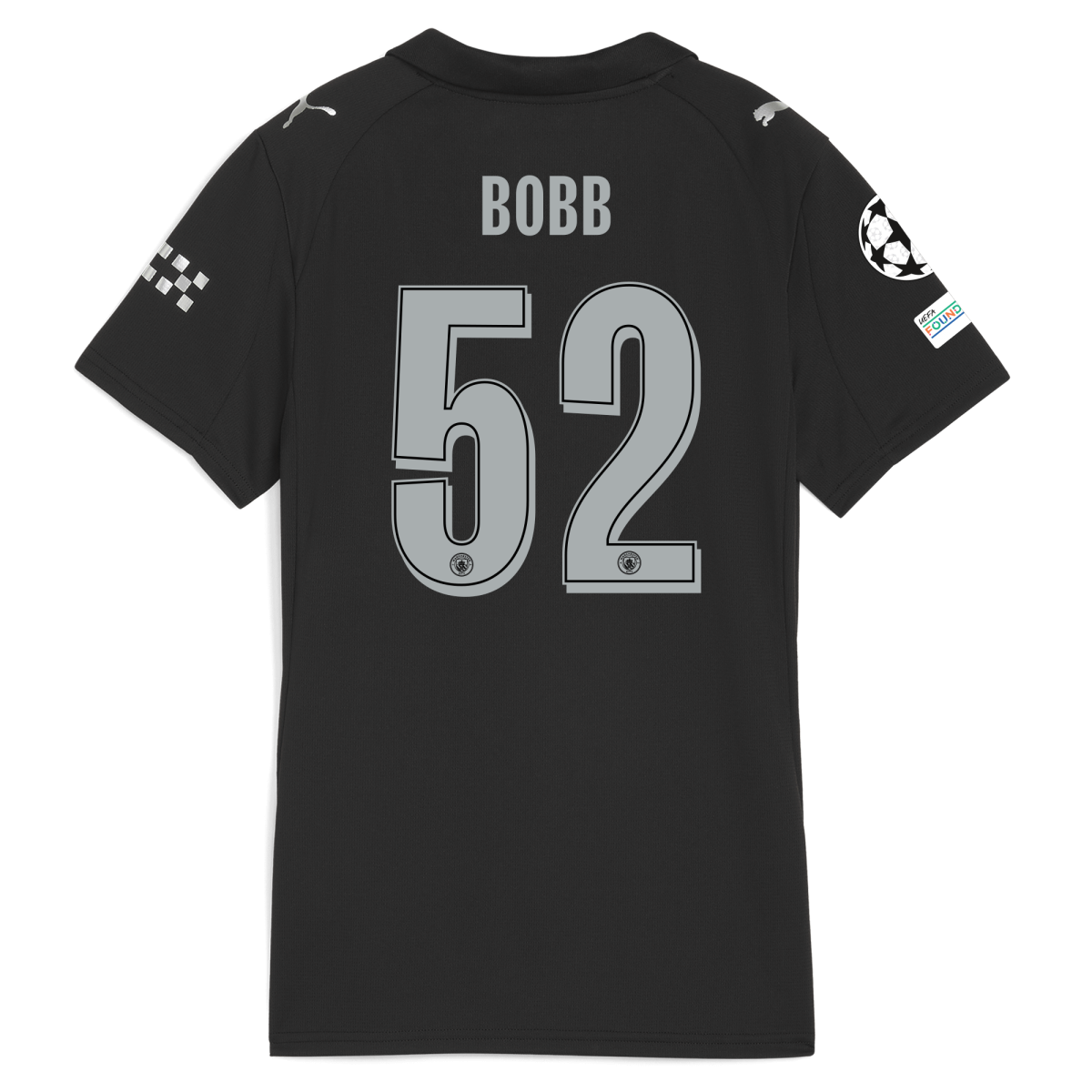 Manchester City womens manchester city man city champions league away jersey 202526 with bobb 52 printing Collection - ManchesterCitystore.com
