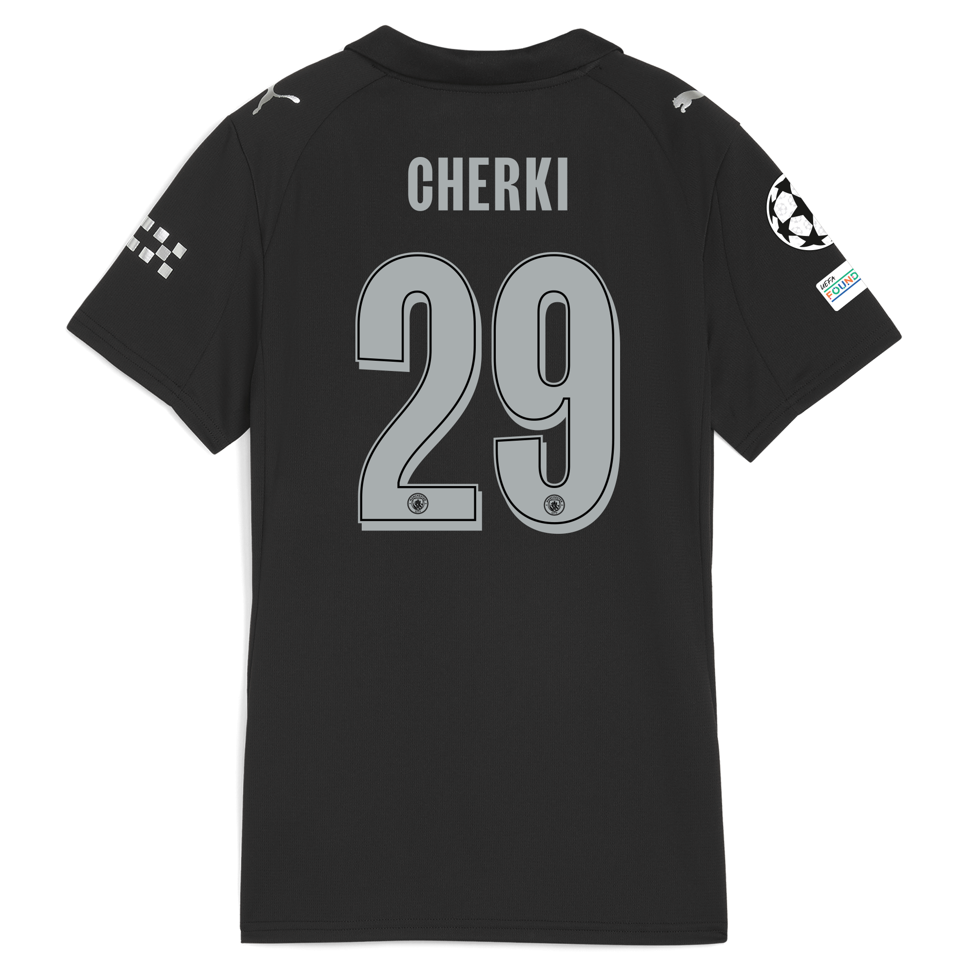 Manchester City womens manchester city man city champions league away jersey 202526 with cherki 29 printing Collection - ManchesterCitystore.com