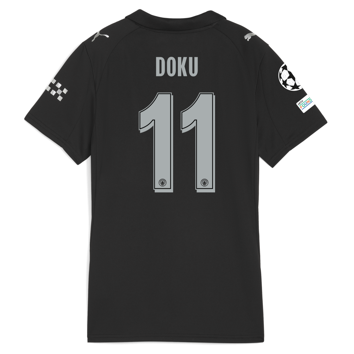 Manchester City womens manchester city man city champions league away jersey 202526 with doku 11 printing Collection - ManchesterCitystore.com