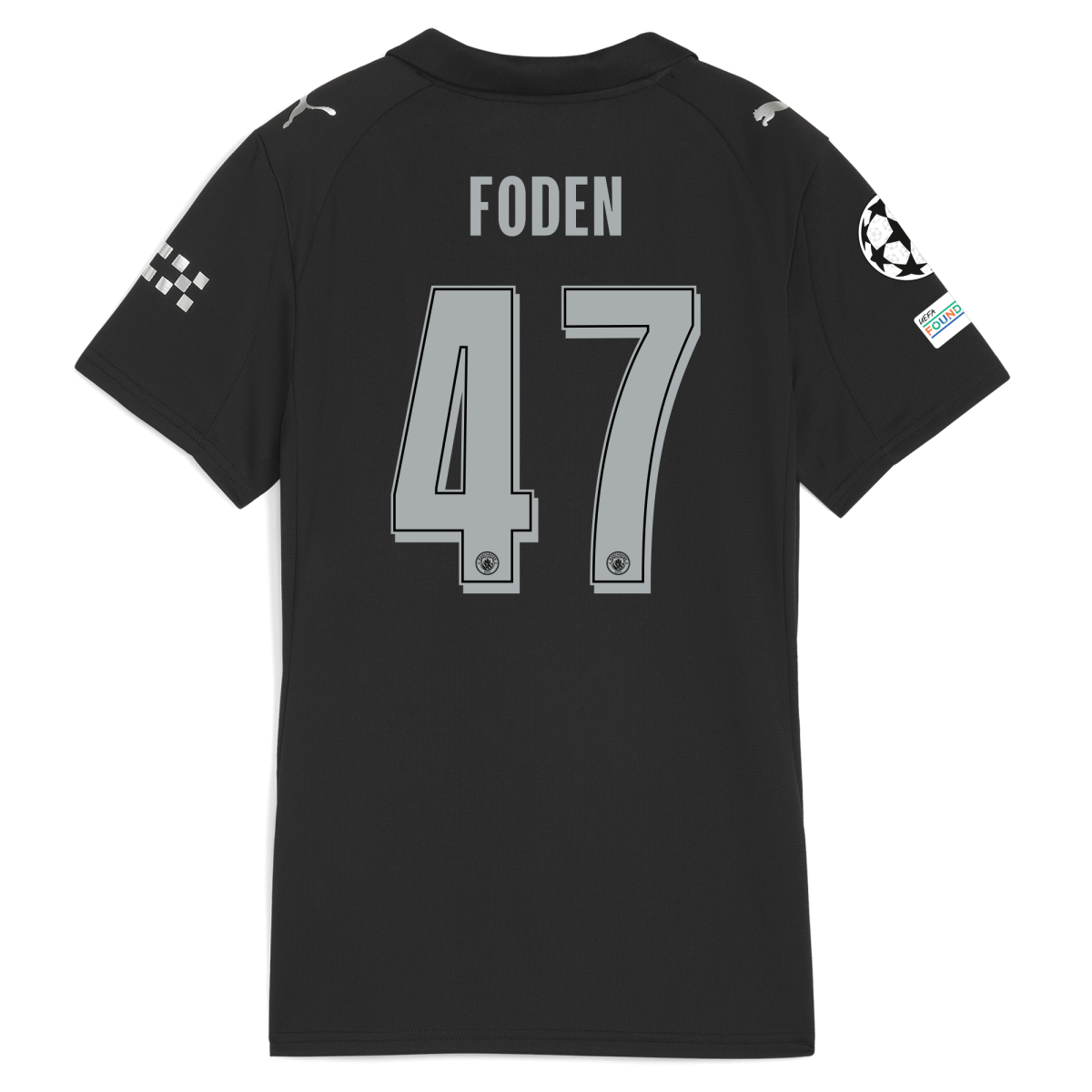 Manchester City womens manchester city man city champions league away jersey 202526 with foden 47 printing Collection - ManchesterCitystore.com