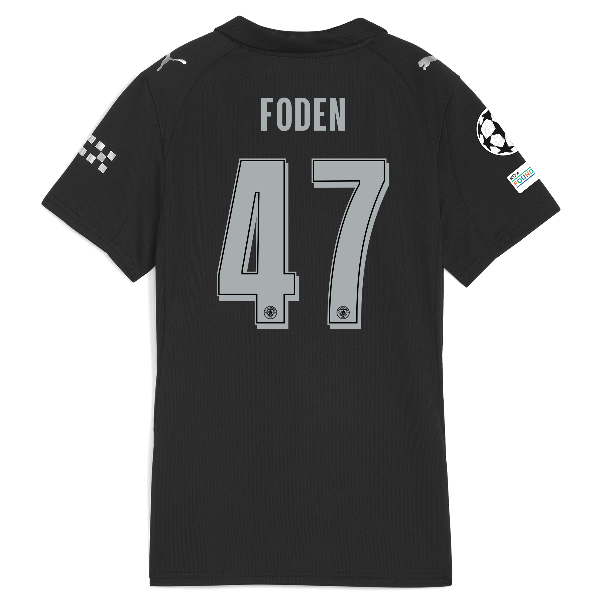 Manchester City womens manchester city man city champions league away jersey 202526 with foden 47 printing Collection - ManchesterCitystore.com