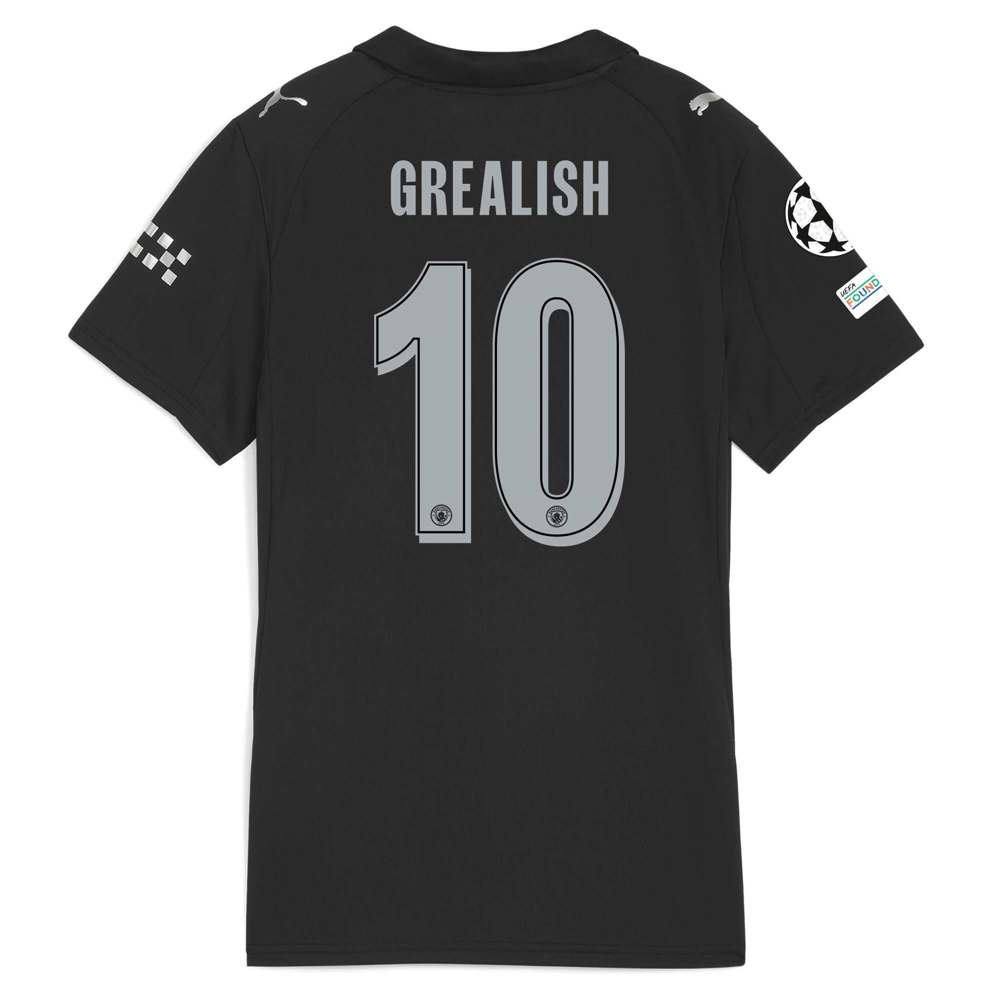 Manchester City womens manchester city man city champions league away jersey 202526 with grealish 10 printing Collection - ManchesterCitystore.com