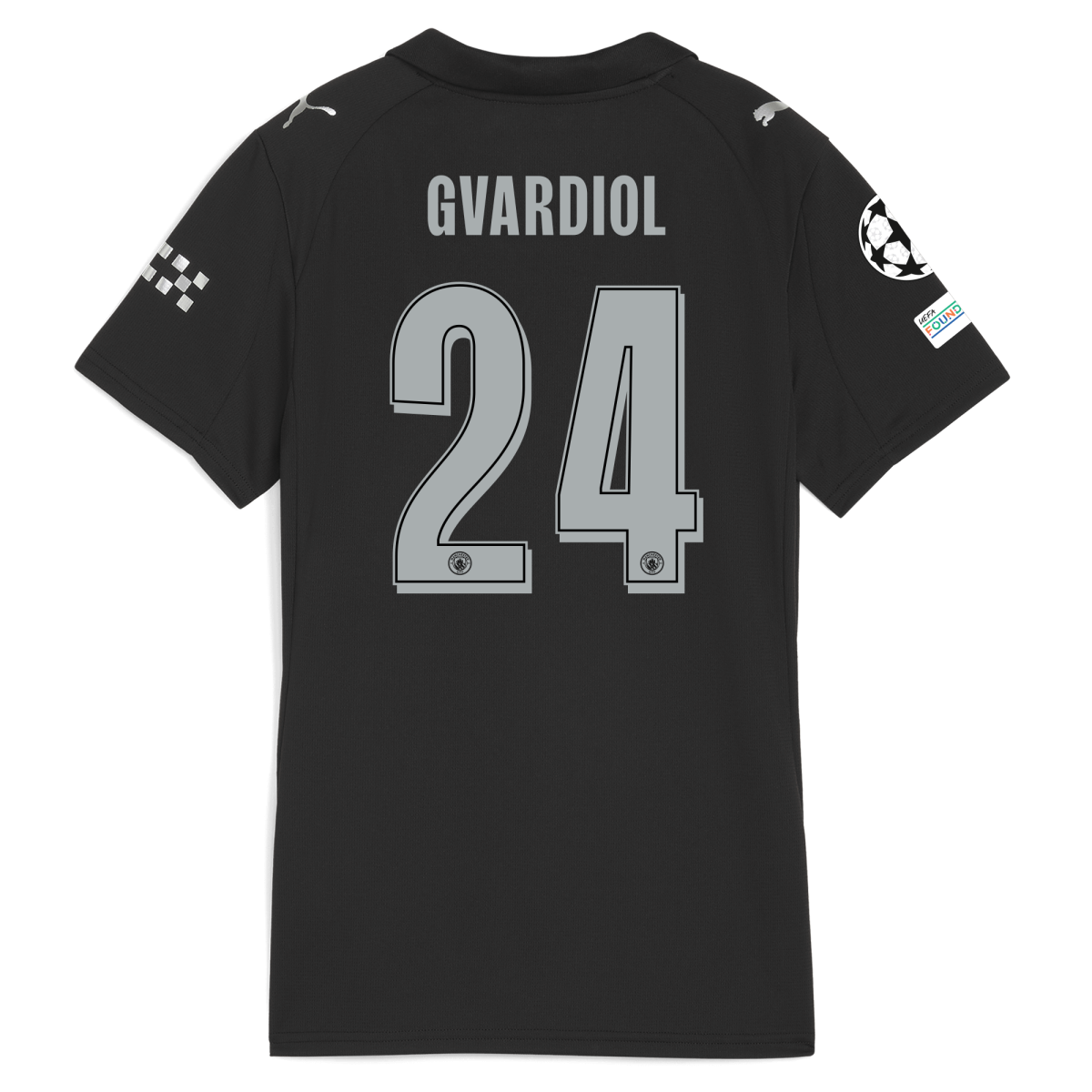 Manchester City womens manchester city man city champions league away jersey 202526 with gvardiol 24 printing Collection - ManchesterCitystore.com