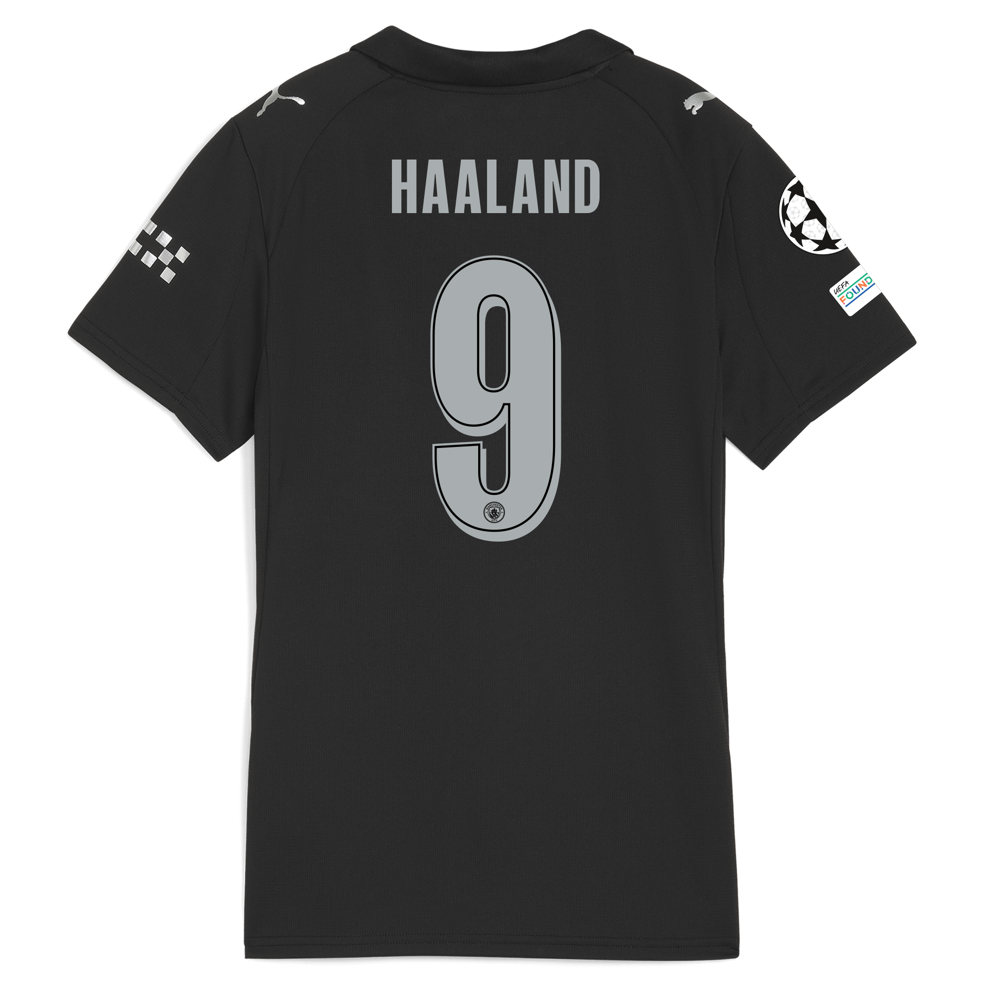 Manchester City womens manchester city man city champions league away jersey 202526 with haaland 9 printing Collection - ManchesterCitystore.com