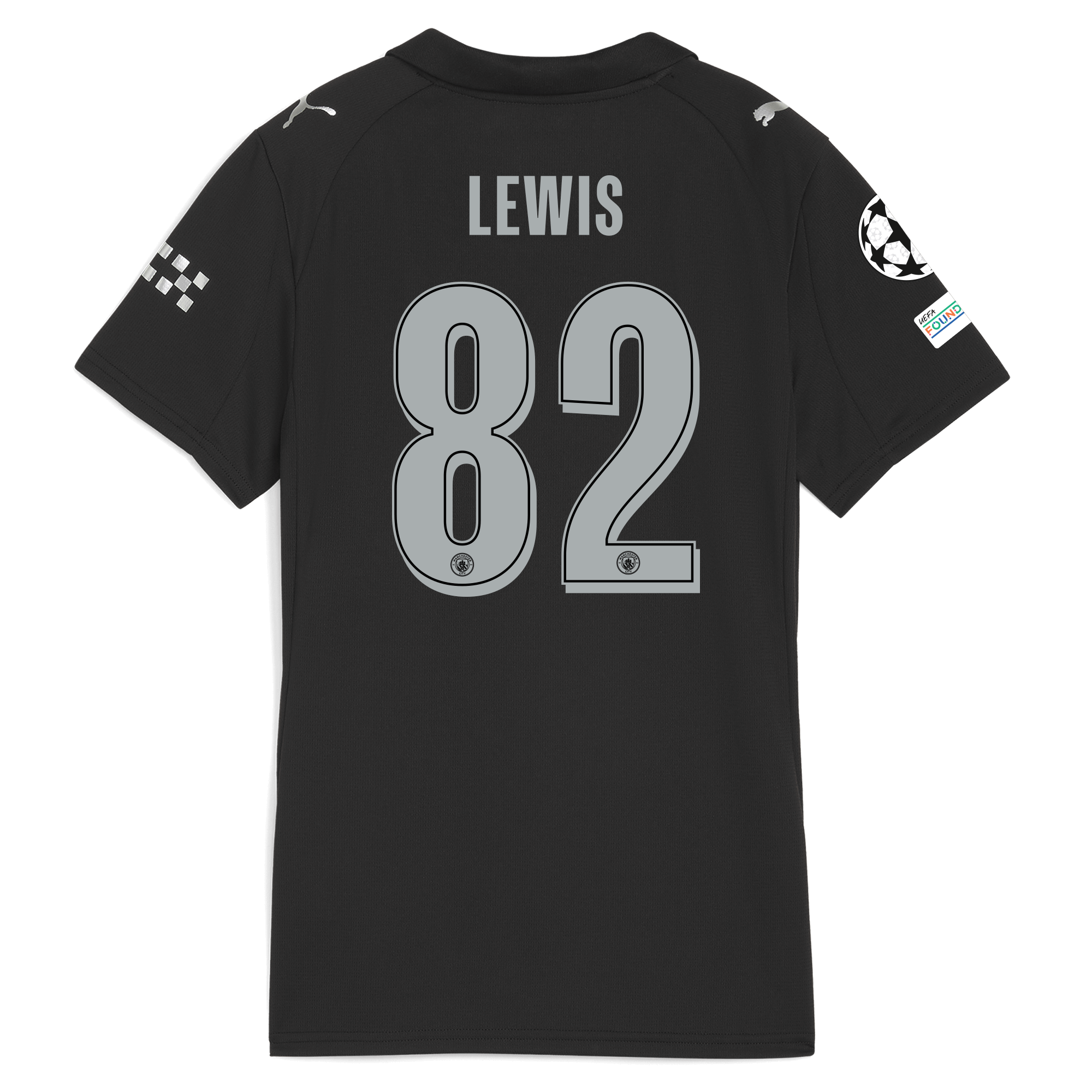 Manchester City womens manchester city man city champions league away jersey 202526 with lewis 82 printing Collection - ManchesterCitystore.com