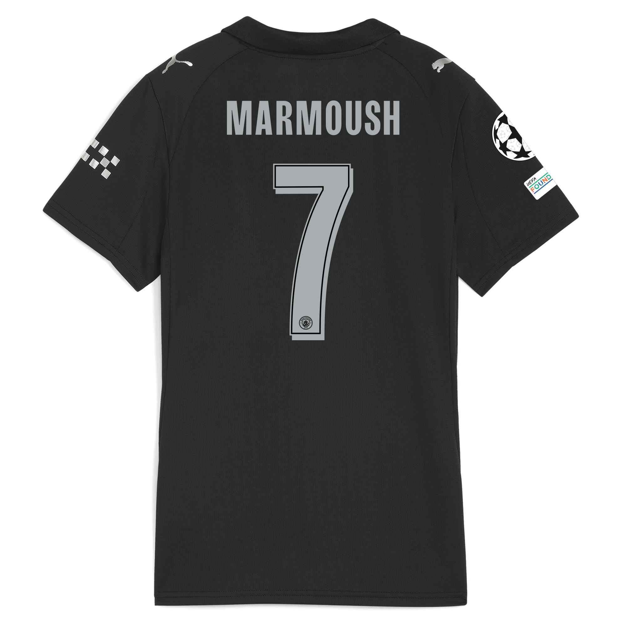 Manchester City womens manchester city man city champions league away jersey 202526 with marmoush 7 printing Collection - ManchesterCitystore.com