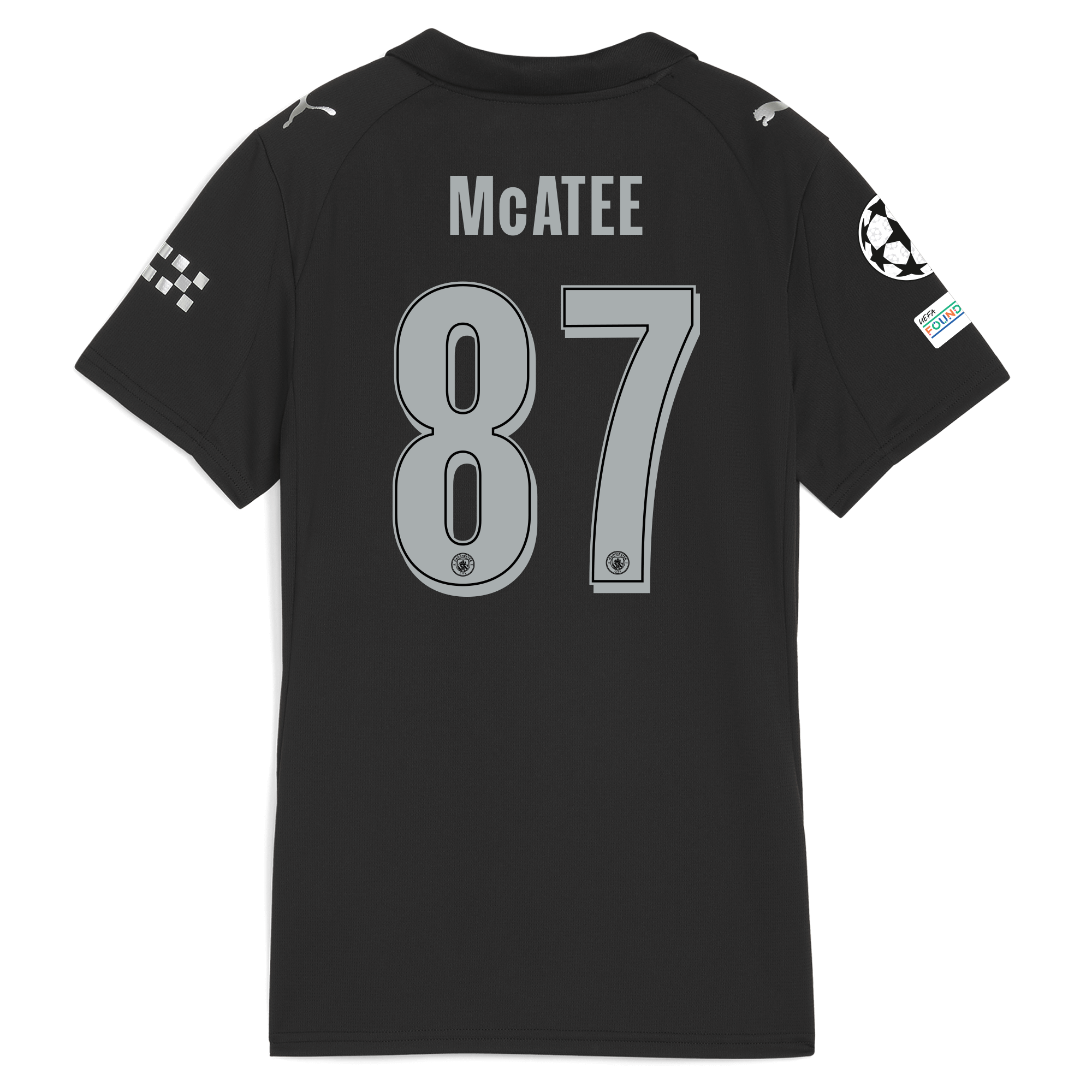 Manchester City womens manchester city man city champions league away jersey 202526 with mcatee 87 printing Collection - ManchesterCitystore.com