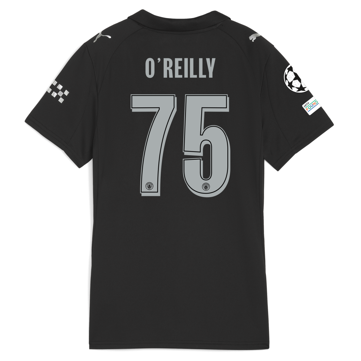 Manchester City womens manchester city man city champions league away jersey 202526 with oreilly 75 printing Collection - ManchesterCitystore.com