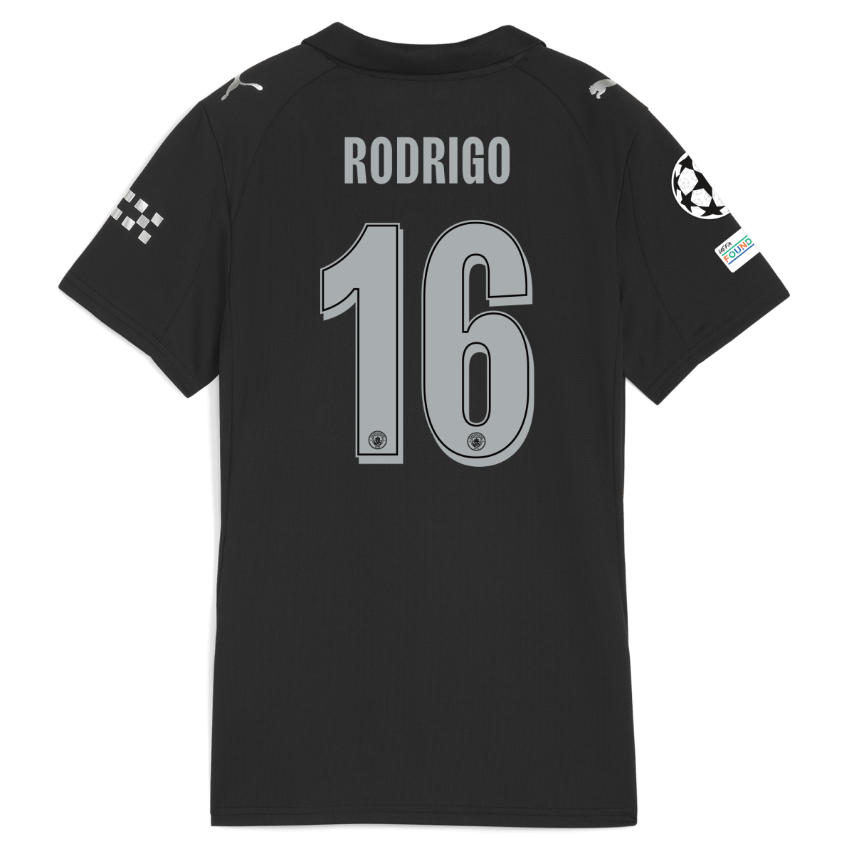 Manchester City womens manchester city man city champions league away jersey 202526 with rodrigo 16 printing Collection - ManchesterCitystore.com