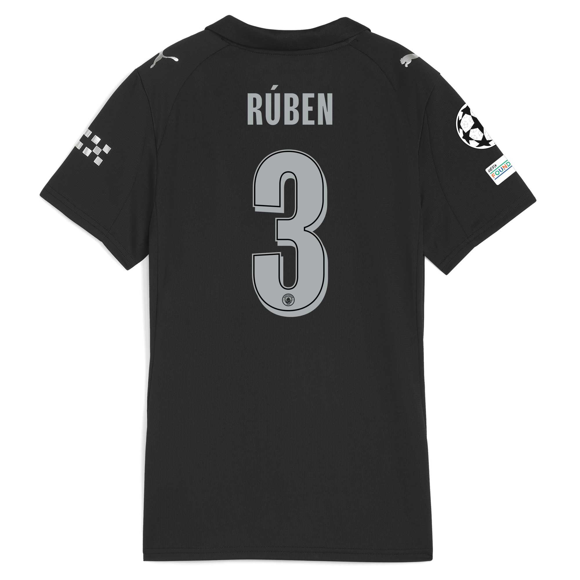 Manchester City womens manchester city man city champions league away jersey 202526 with ruben 3 printing Collection - ManchesterCitystore.com