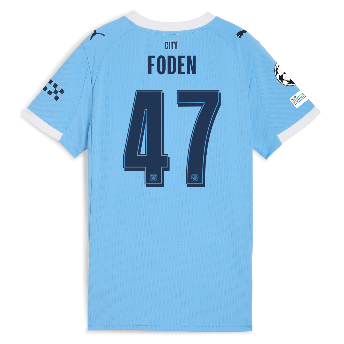 Manchester City womens manchester city man city champions league home jersey 202526 with foden 47 printing Collection - ManchesterCitystore.com