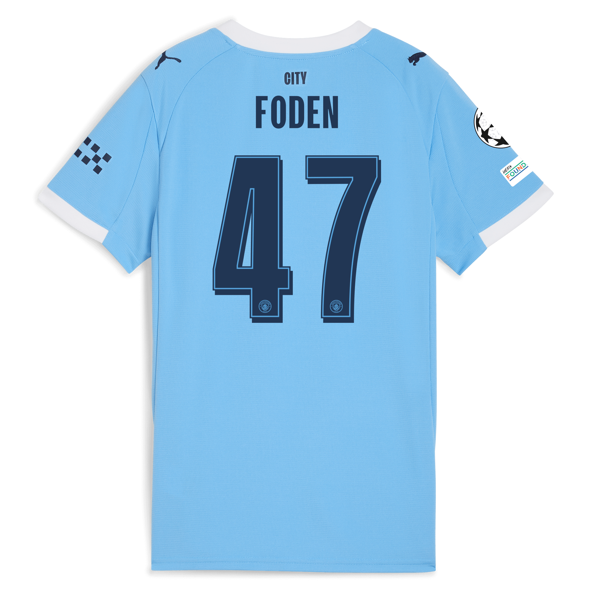 Manchester City womens manchester city man city champions league home jersey 202526 with foden 47 printing Collection - ManchesterCitystore.com