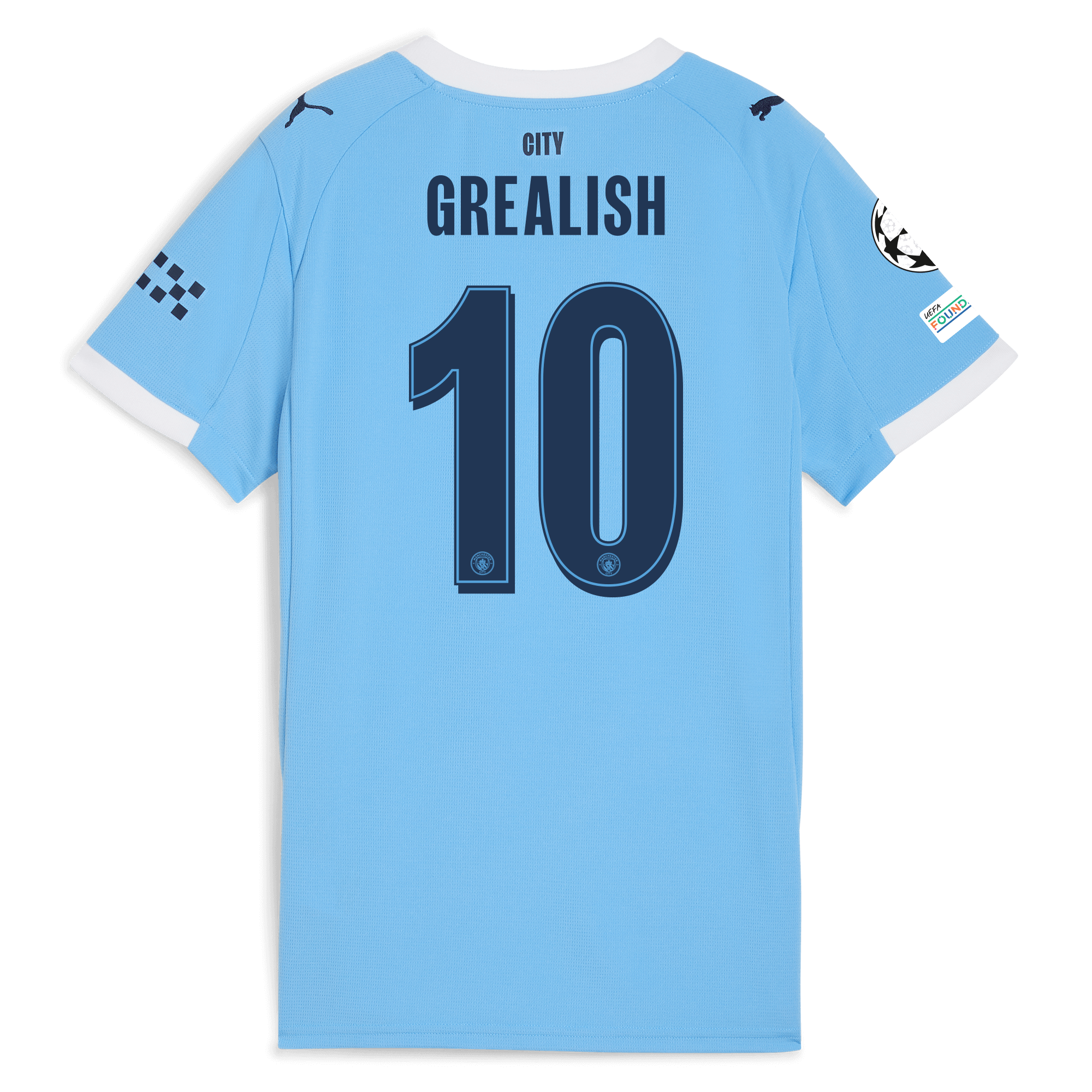 Manchester City womens manchester city man city champions league home jersey 202526 with grealish 10 printing Collection - ManchesterCitystore.com