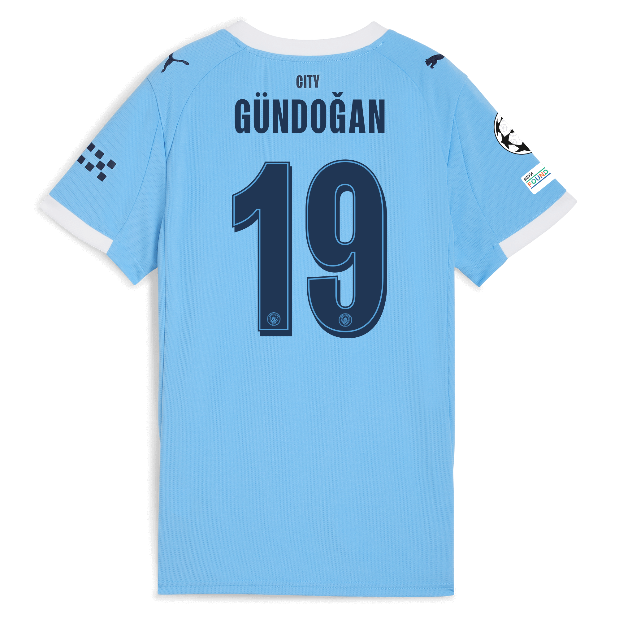Manchester City womens manchester city man city champions league home jersey 202526 with gundogan 19 printing Collection - ManchesterCitystore.com