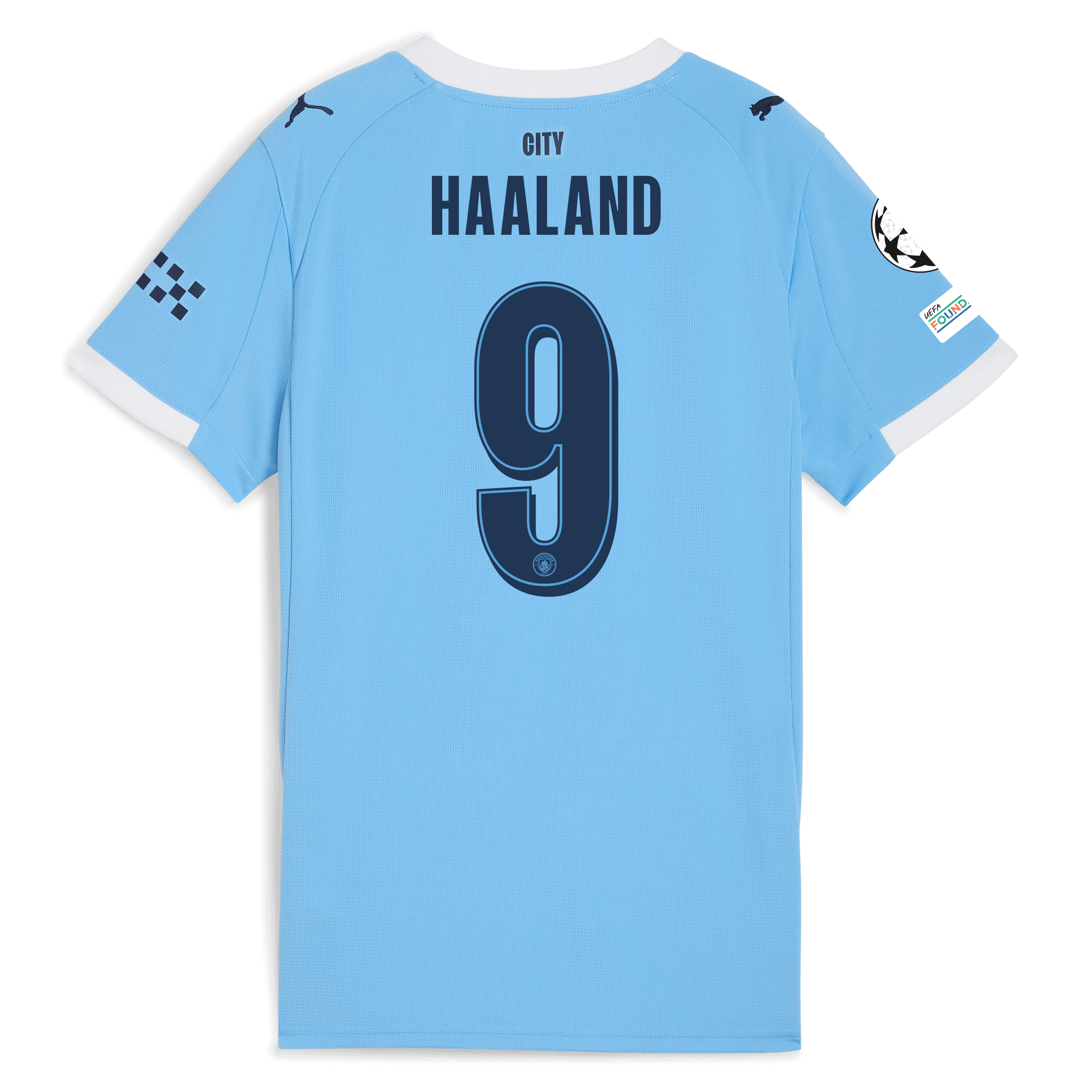 Manchester City womens manchester city man city champions league home jersey 202526 with haaland 9 printing Collection - ManchesterCitystore.com