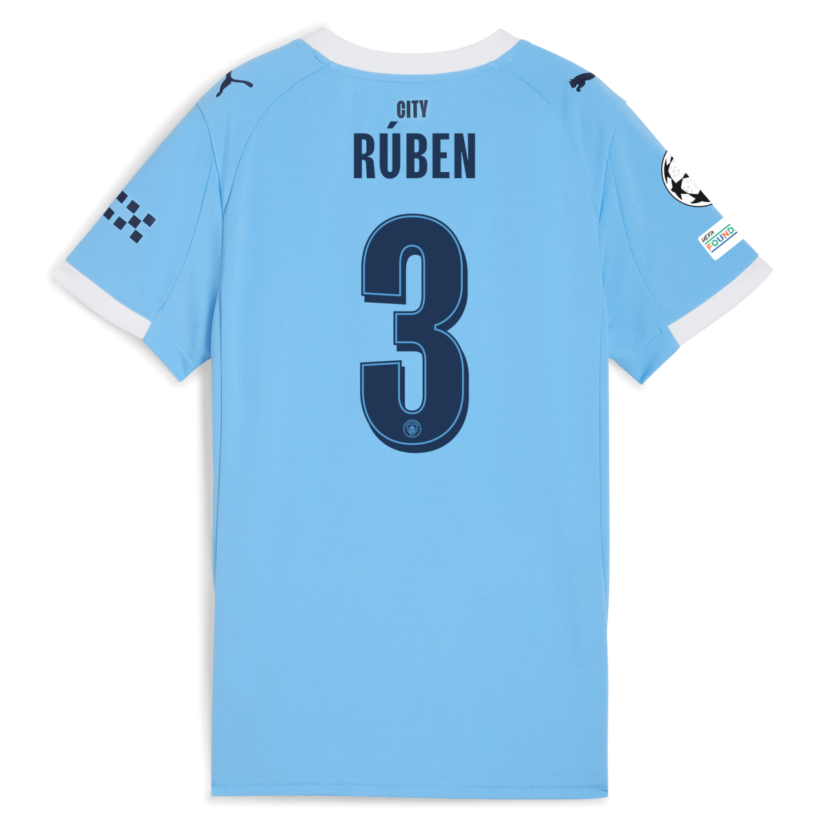 Manchester City womens manchester city man city champions league home jersey 202526 with ruben 3 printing Collection - ManchesterCitystore.com