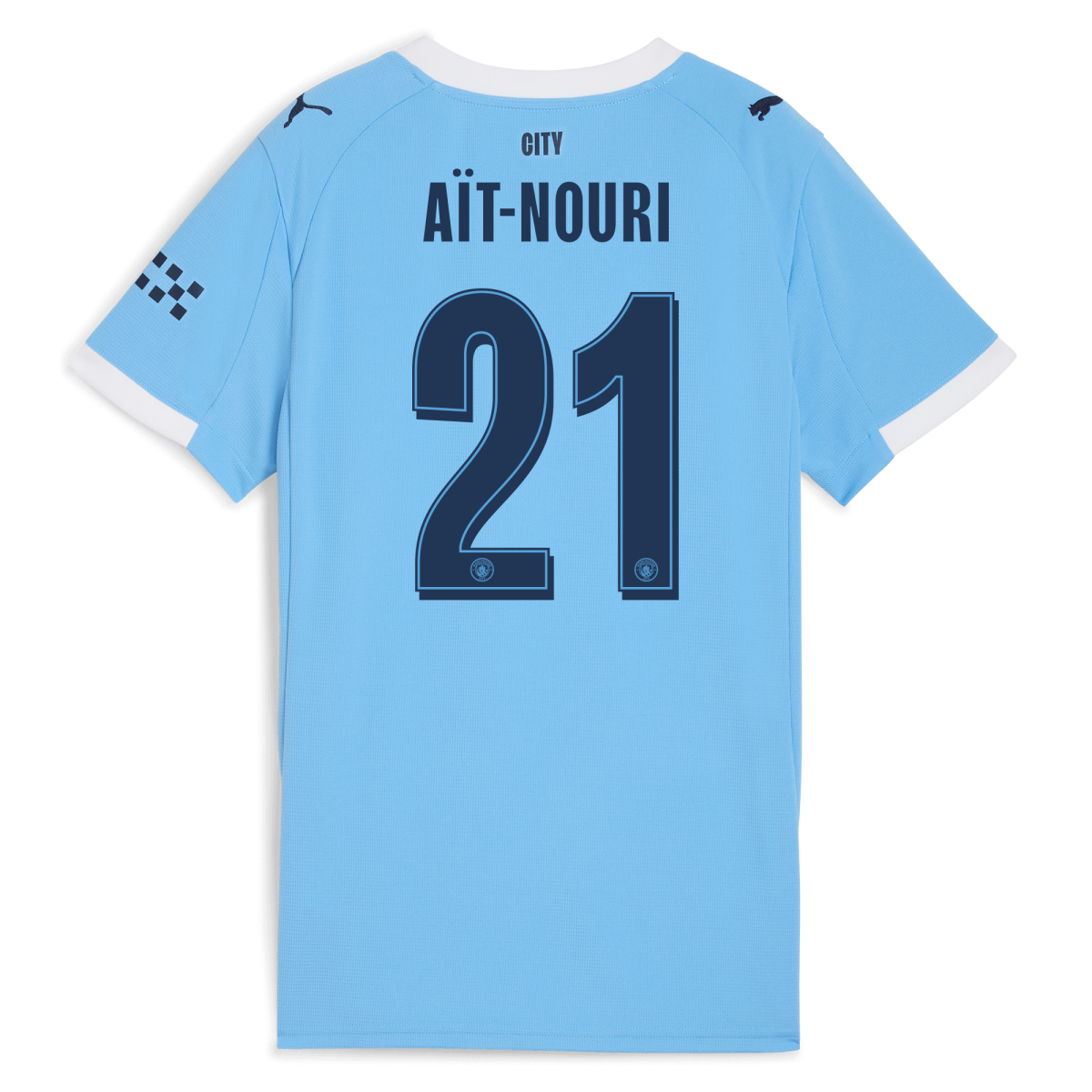 Manchester City womens manchester city man city home jersey 202526 with ait-nouri 21 printing Collection - ManchesterCitystore.com
