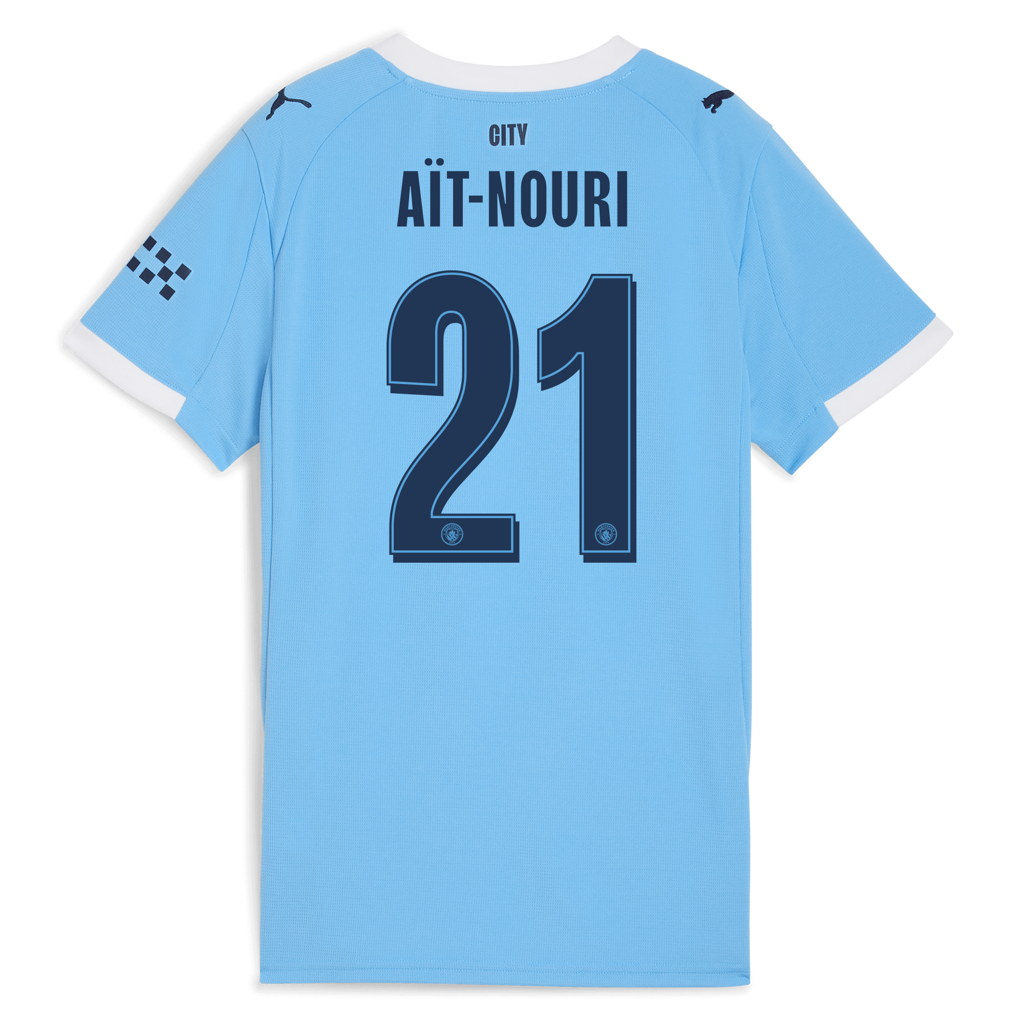Manchester City womens manchester city man city home jersey 202526 with ait-nouri 21 printing Collection - ManchesterCitystore.com