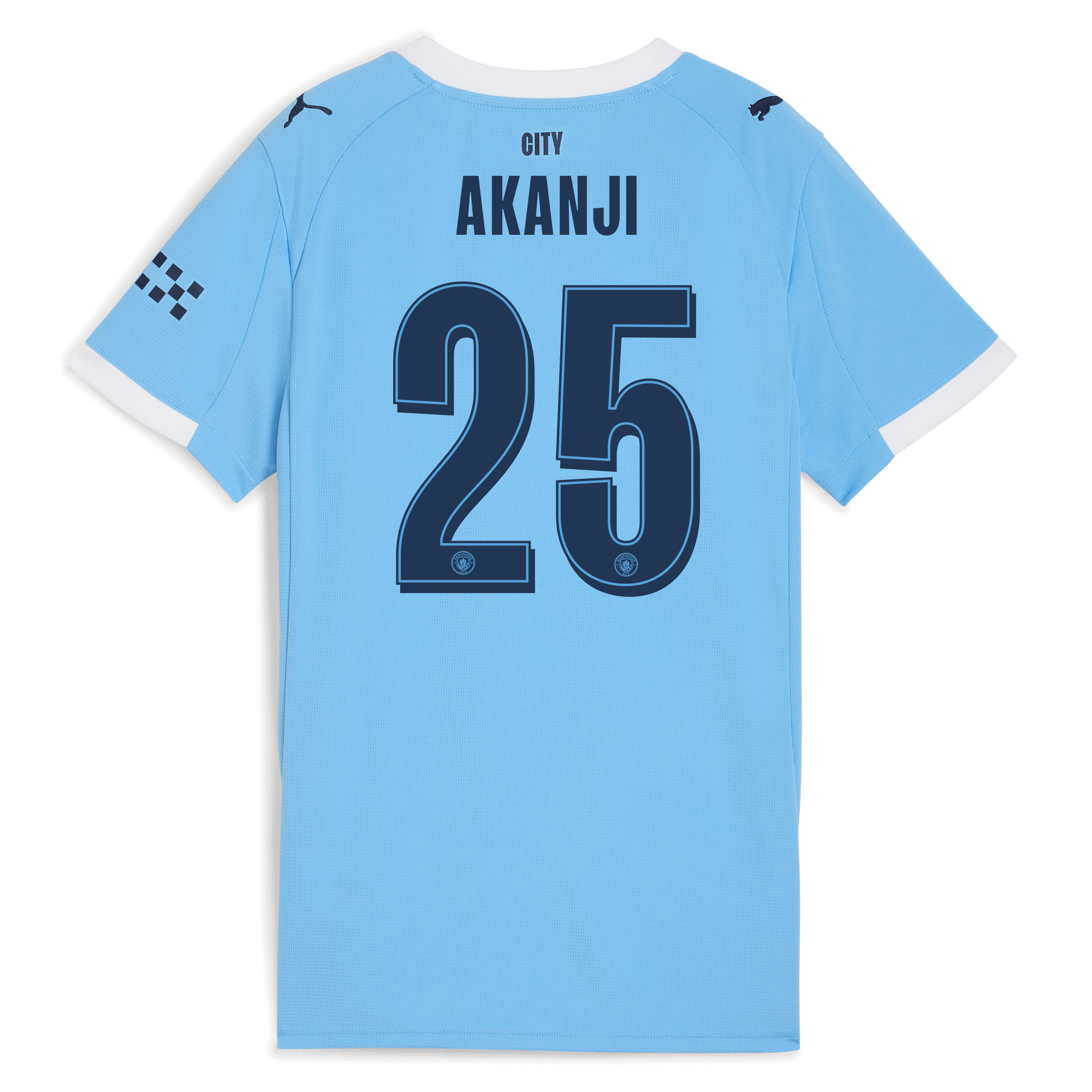 Manchester City womens manchester city man city home jersey 202526 with akanji 25 printing Collection - ManchesterCitystore.com