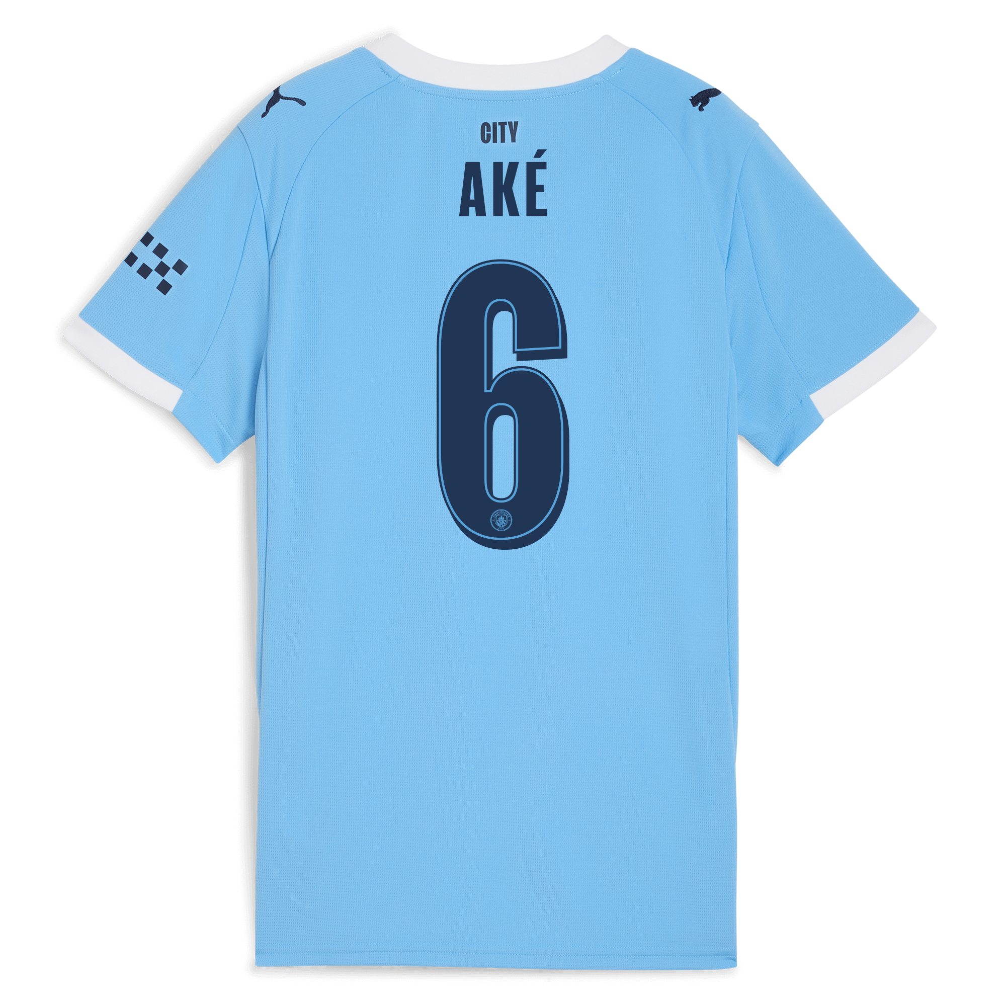 Manchester City womens manchester city man city home jersey 202526 with ake 6 printing Collection - ManchesterCitystore.com