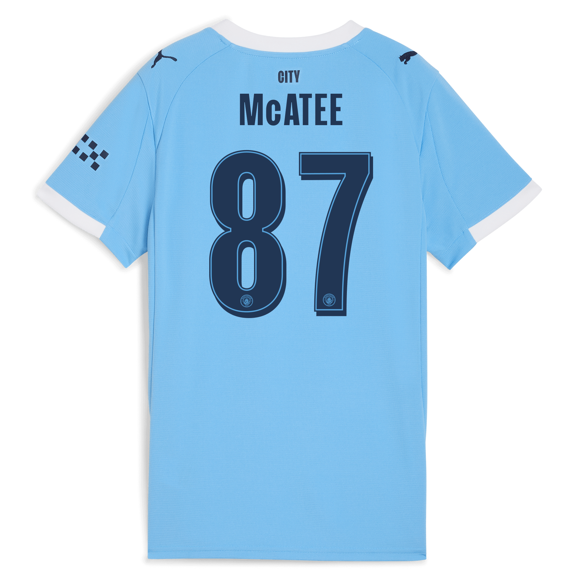 Manchester City womens manchester city man city home jersey 202526 with mcatee 87 printing Collection - ManchesterCitystore.com