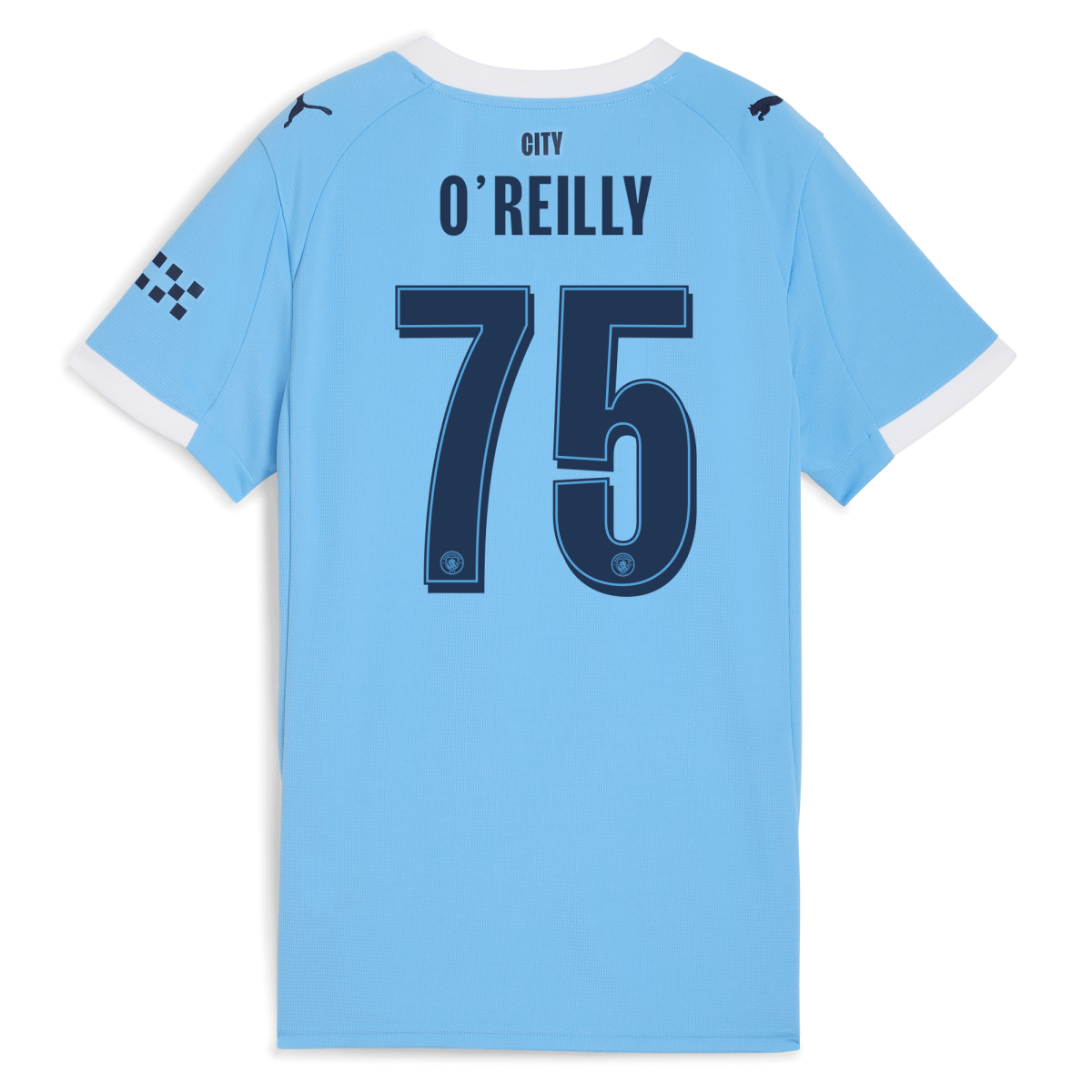 Manchester City womens manchester city man city home jersey 202526 with oreilly 75 printing Collection - ManchesterCitystore.com