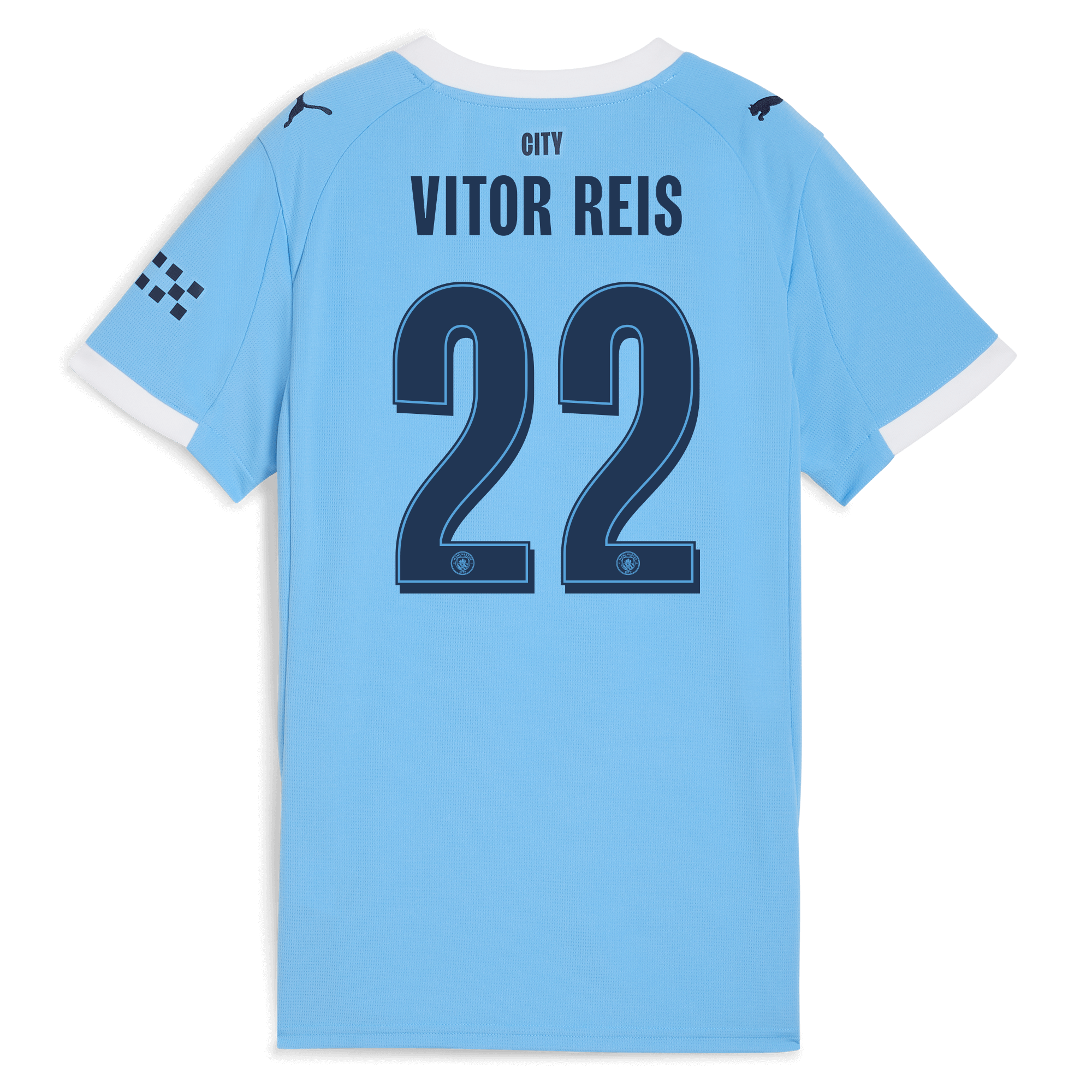 Manchester City womens manchester city man city home jersey 202526 with vitor reis 22 printing Collection - ManchesterCitystore.com