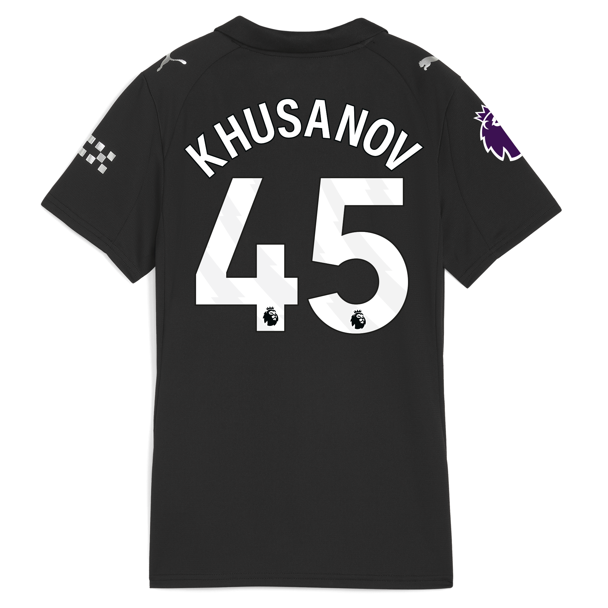 Manchester City womens manchester city premier league away jersey 202526 with khusanov 45 printing Collection - ManchesterCitystore.com
