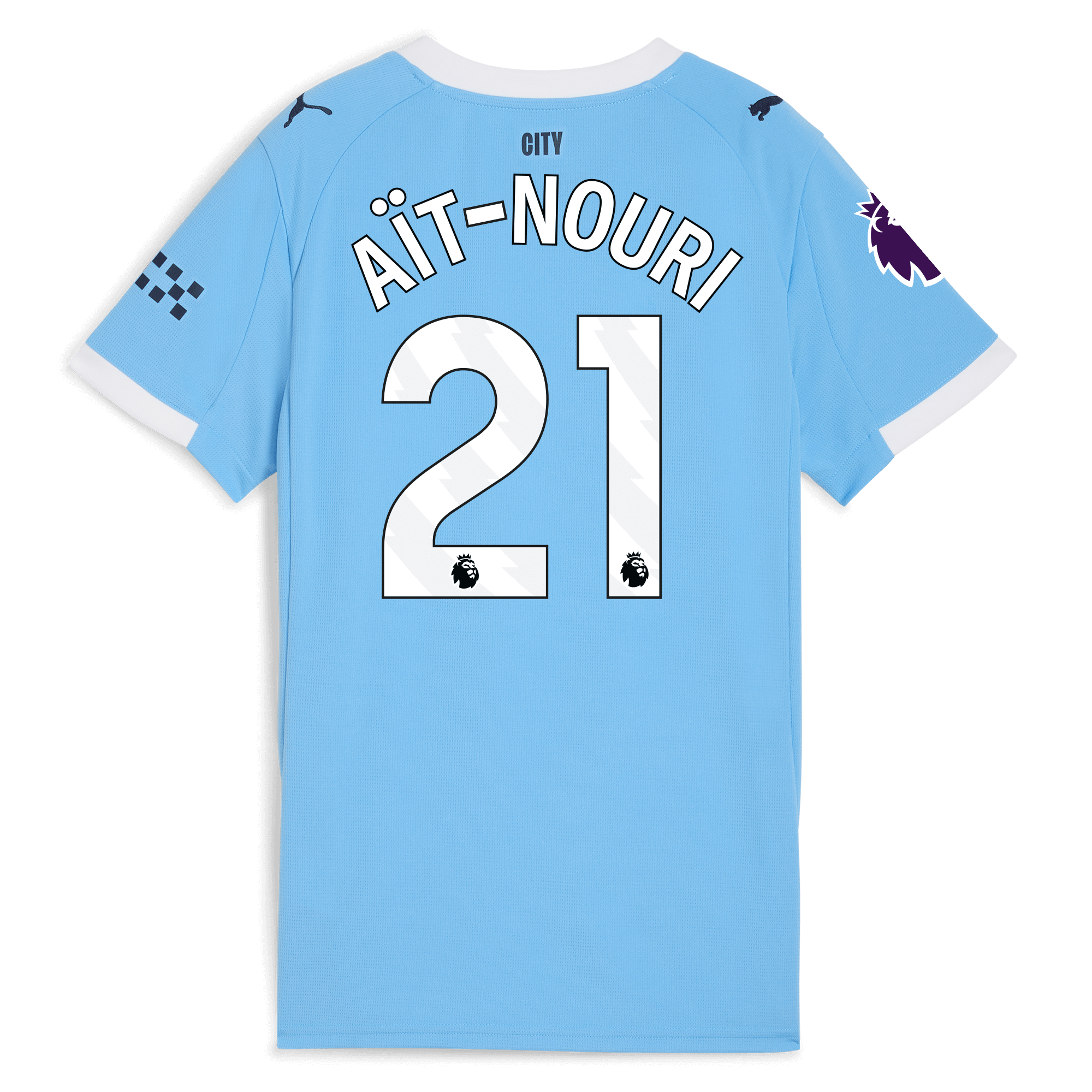 Manchester City womens manchester city premier league home jersey 202526 with ait-nouri 21 printing Collection - ManchesterCitystore.com